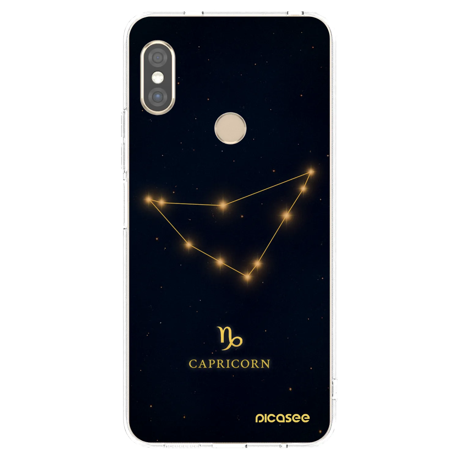 Picasee silikonový průhledný obal pro Xiaomi Redmi Note 5 Global - CAPRICORN