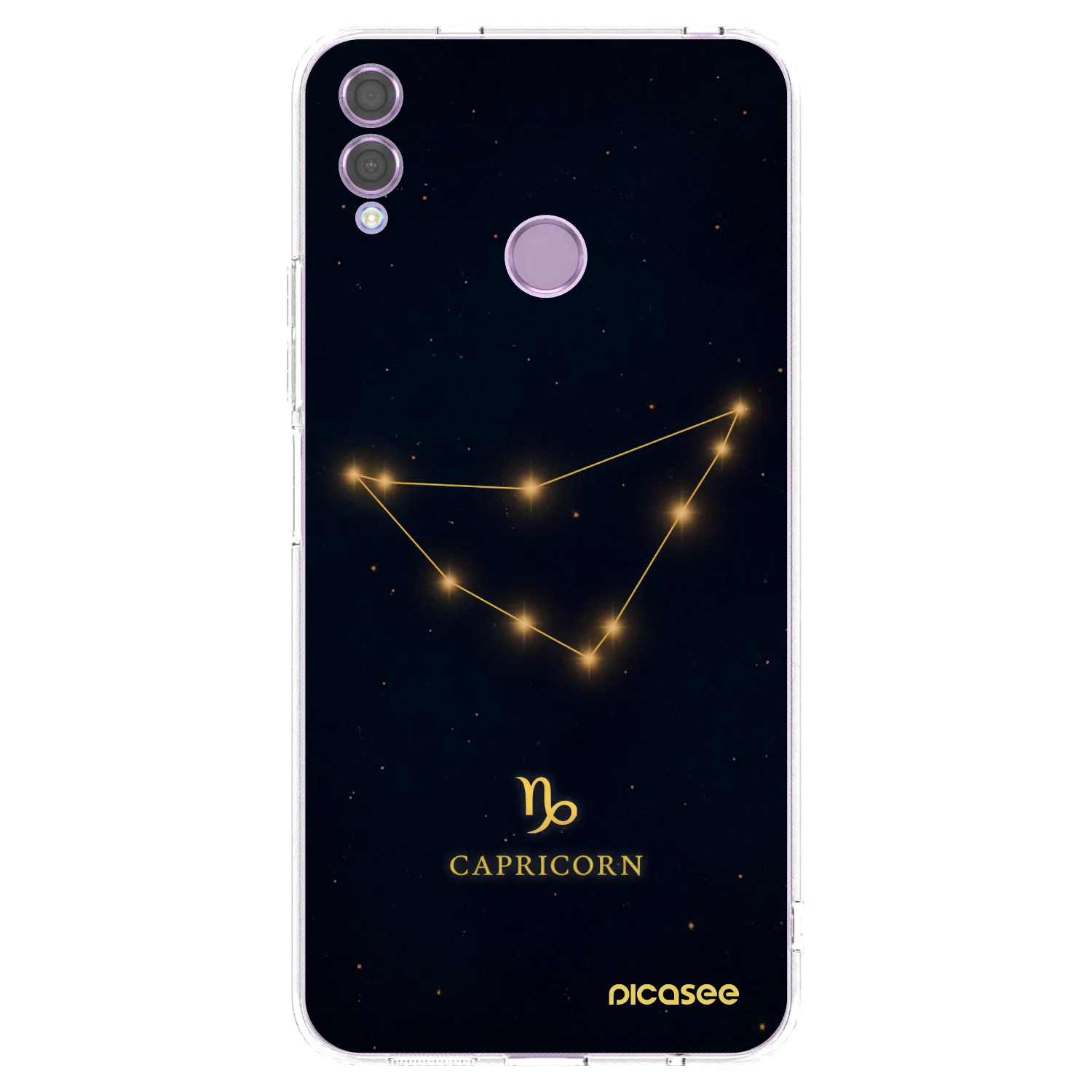 Picasee silikonový průhledný obal pro Honor 8X - CAPRICORN