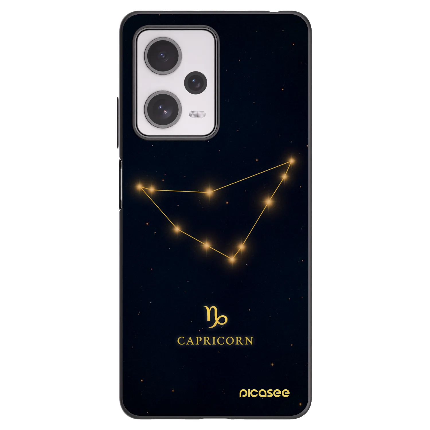 Picasee silikonový černý obal pro Xiaomi Redmi Note 12 Pro+ 5G - CAPRICORN