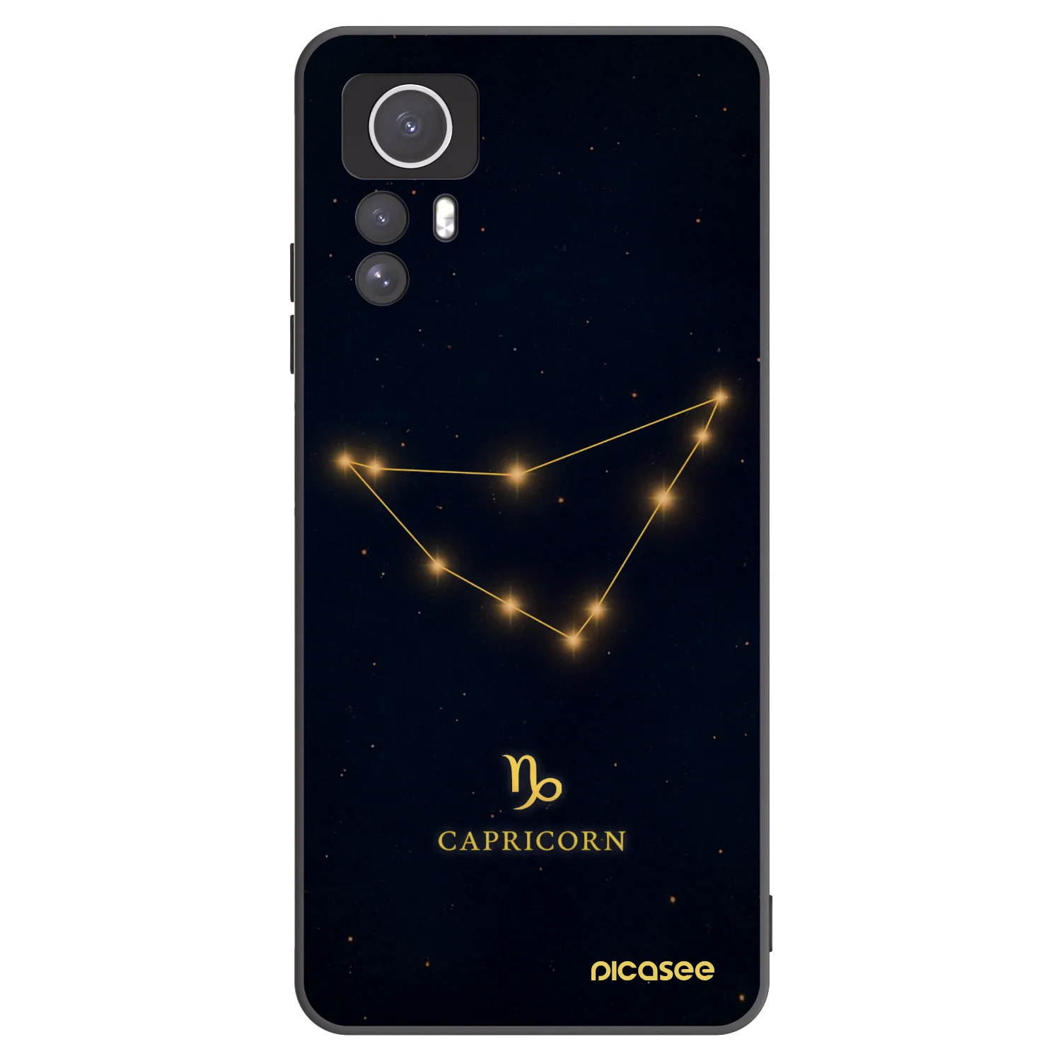Picasee silikonový černý obal pro Xiaomi Redmi Note 12S - CAPRICORN