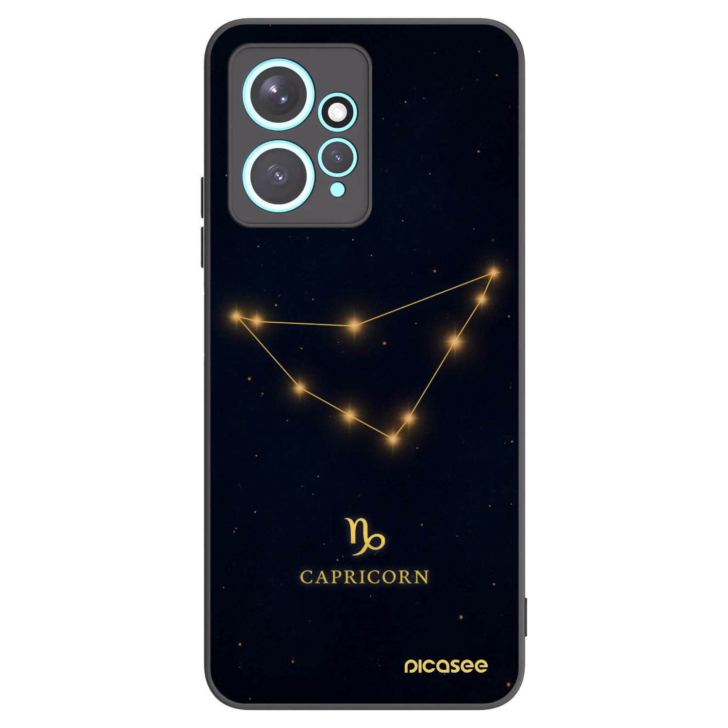 Picasee silikonový černý obal pro Xiaomi Redmi Note 12 4G - CAPRICORN