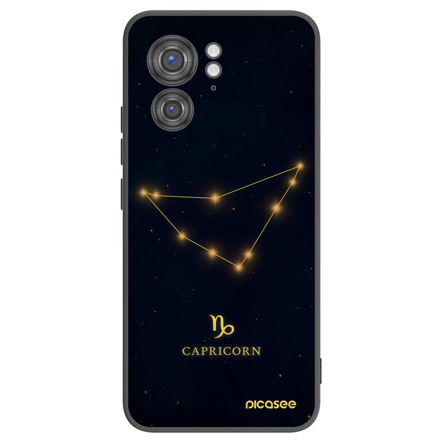 Picasee silikonový černý obal pro Motorola Edge 40 - CAPRICORN