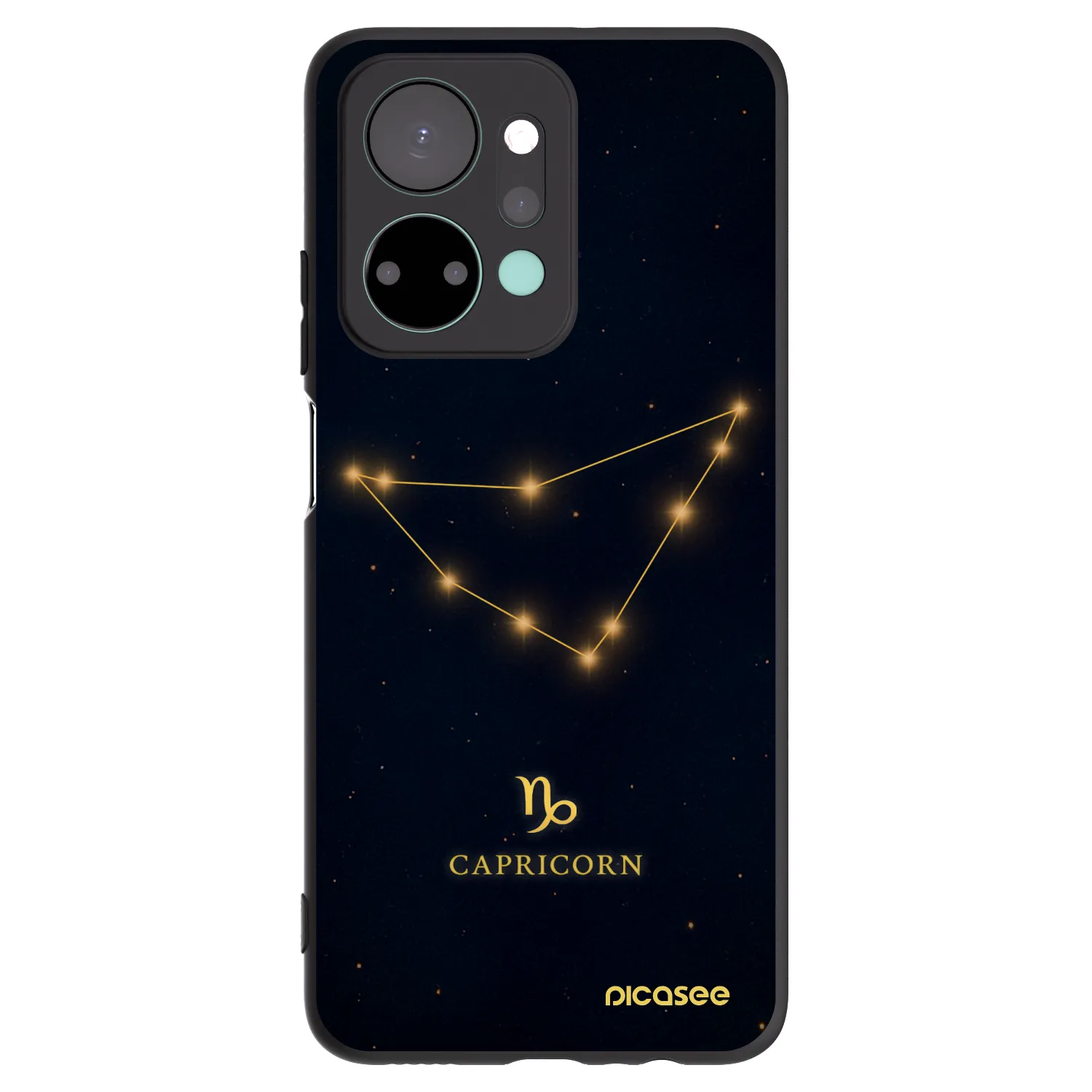 Picasee silikonový černý obal pro Honor X7a - CAPRICORN