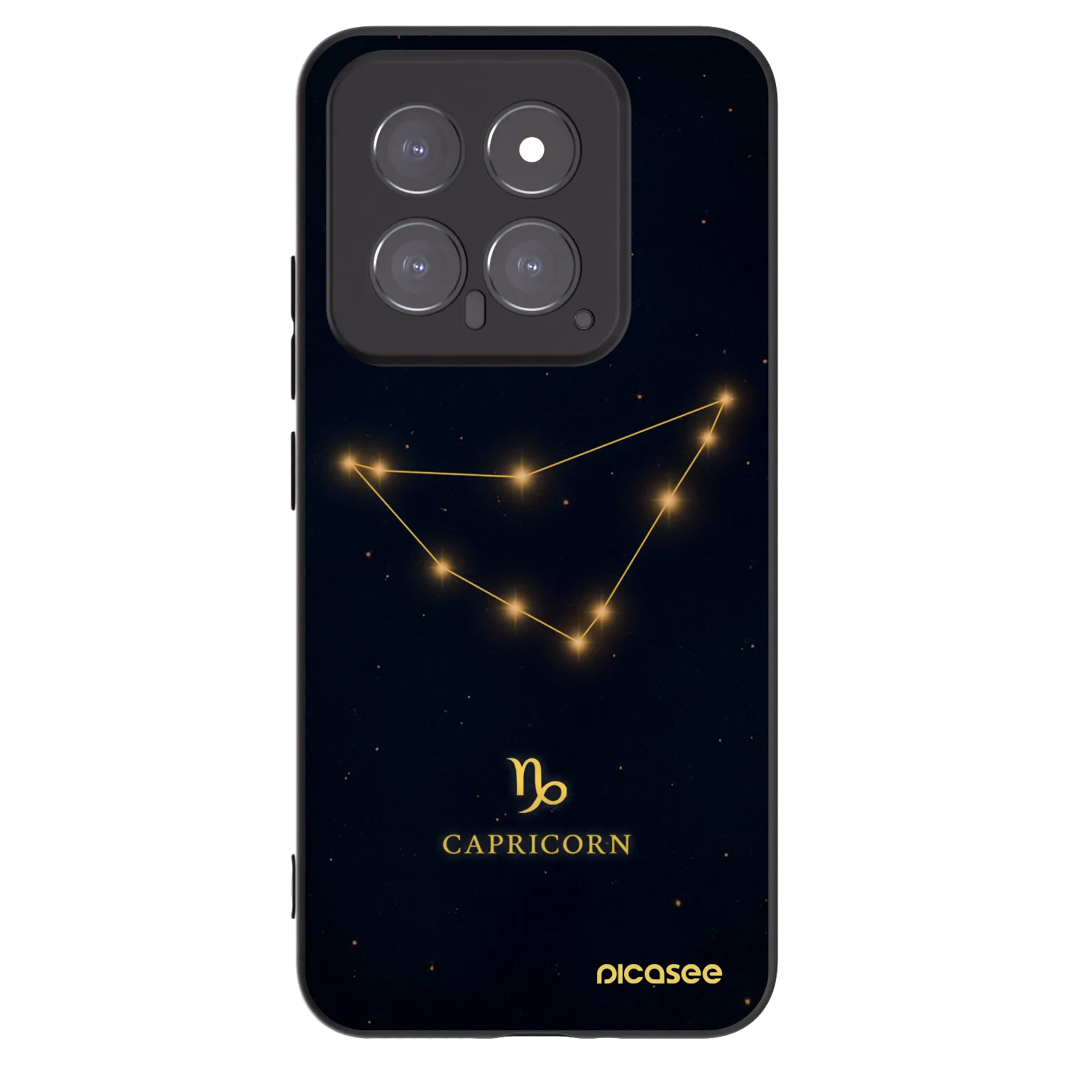 Picasee silikonový černý obal pro Xiaomi 14 - CAPRICORN