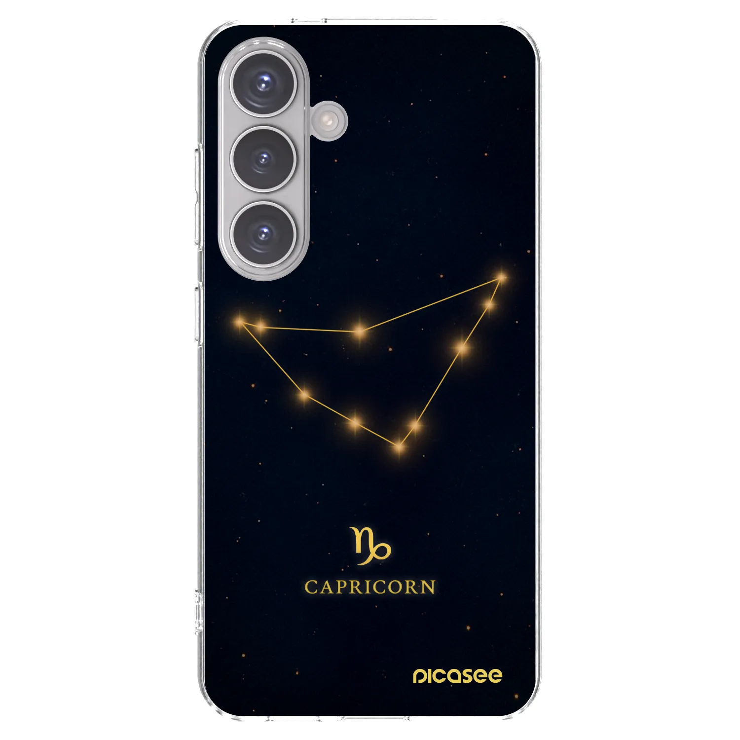 Picasee silikonový průhledný obal pro Samsung Galaxy S24 S921B 5G - CAPRICORN