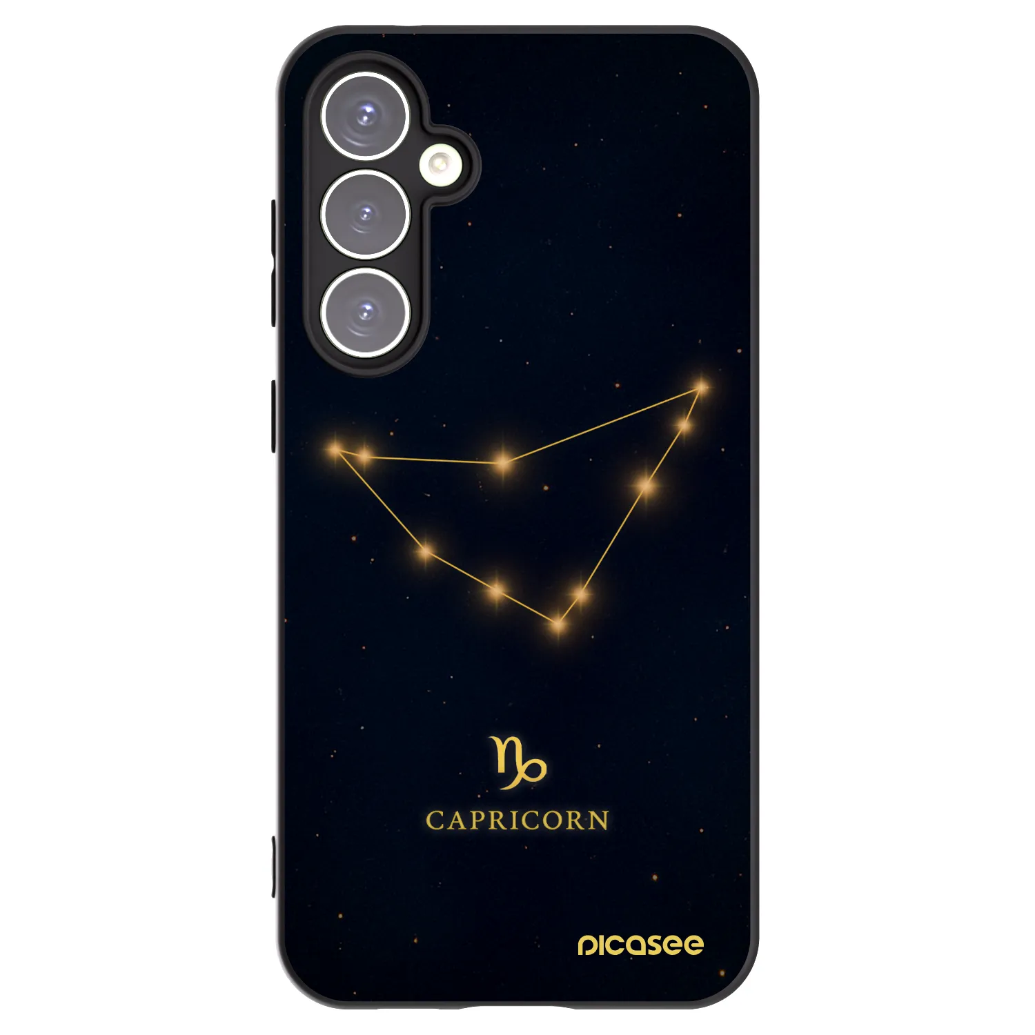 Picasee silikonový černý obal pro Samsung Galaxy S23 FE S711B - CAPRICORN