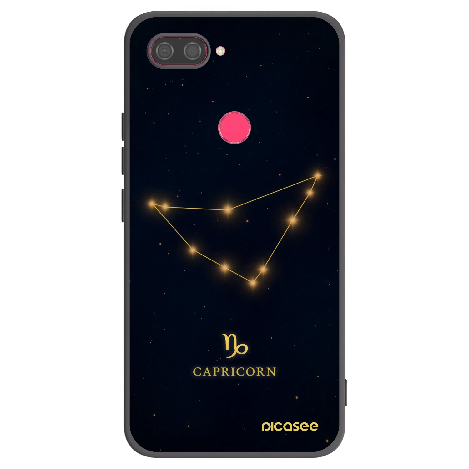 Picasee silikonový černý obal pro Xiaomi Mi 8 Lite - CAPRICORN