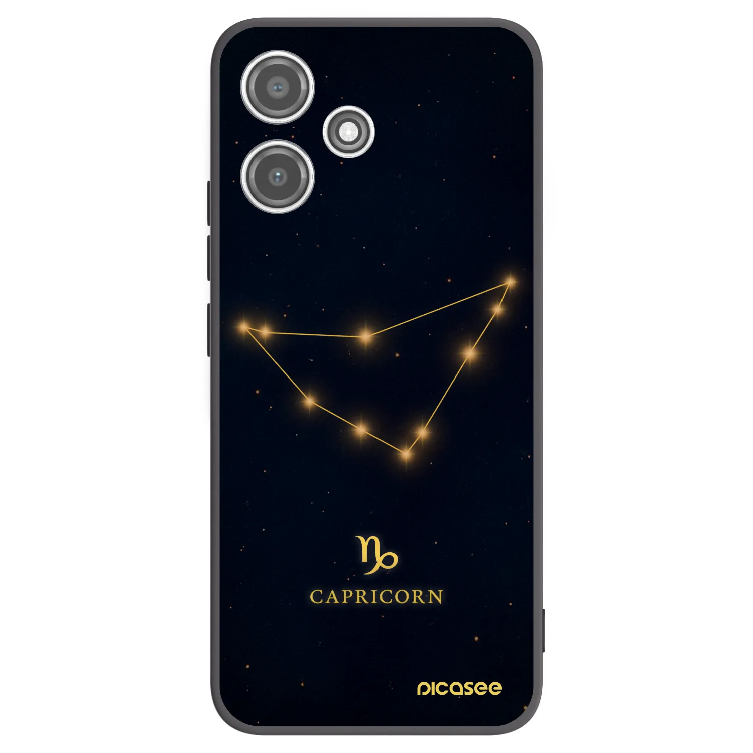 Picasee silikonový černý obal pro Xiaomi Redmi 12 5G - CAPRICORN
