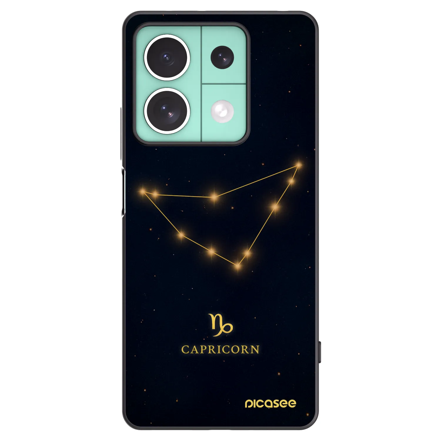 Picasee silikonový černý obal pro Xiaomi Redmi Note 13 5G - CAPRICORN