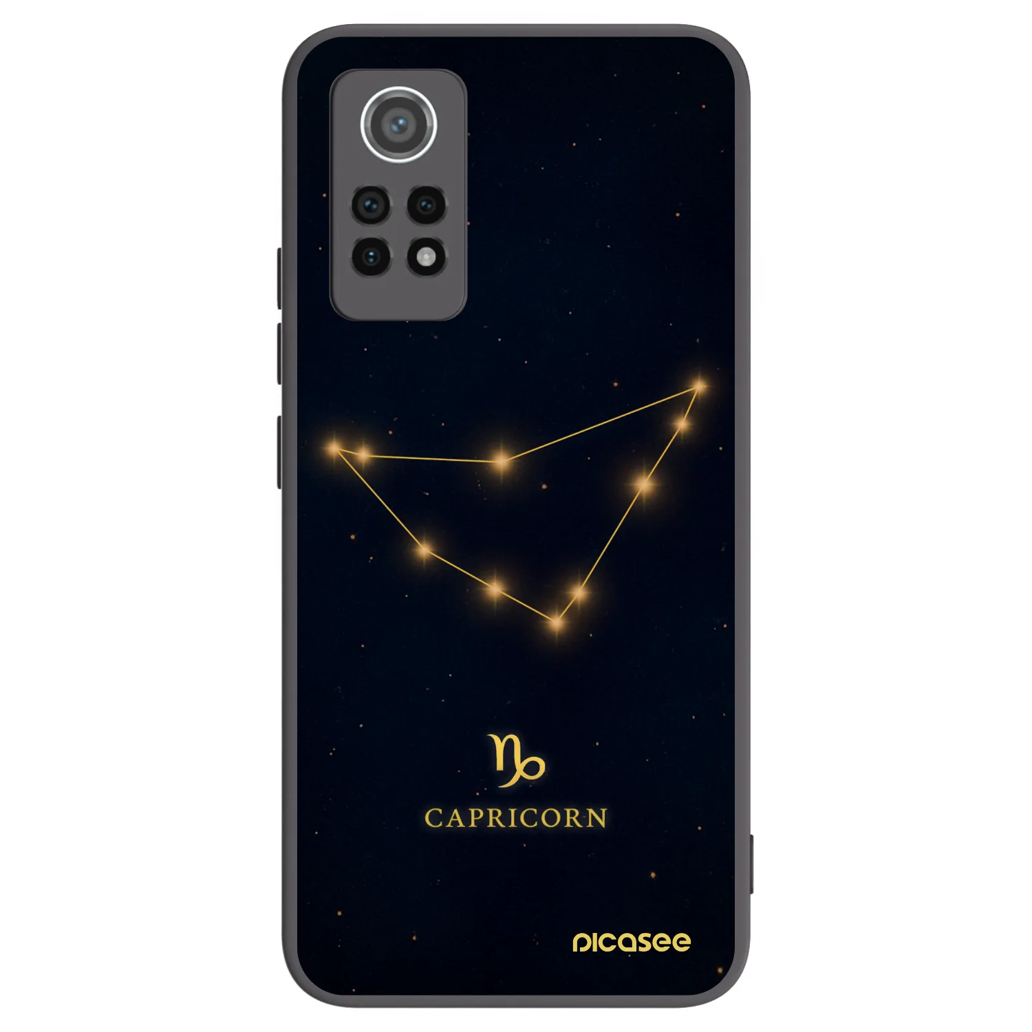 Picasee silikonový černý obal pro Xiaomi Redmi Note 12 Pro 4G - CAPRICORN