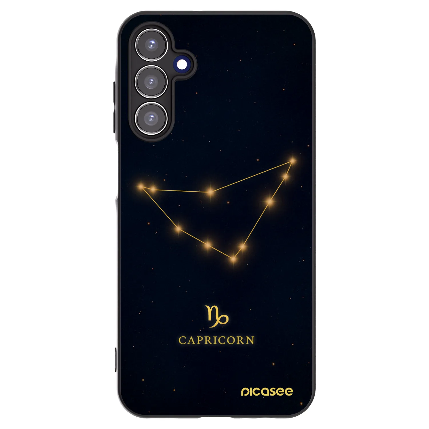 Picasee silikonový černý obal pro Samsung Galaxy A15 A155F 4G - CAPRICORN