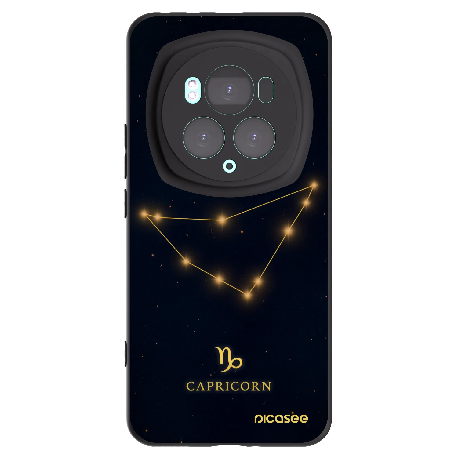 Picasee silikonový černý obal pro Honor Magic6 Pro - CAPRICORN