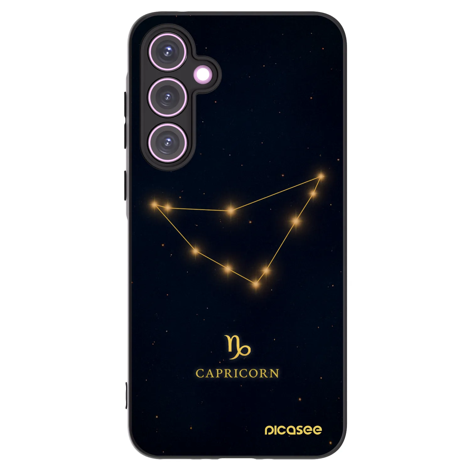 Picasee silikonový černý obal pro Samsung Galaxy A35 5G A356B - CAPRICORN