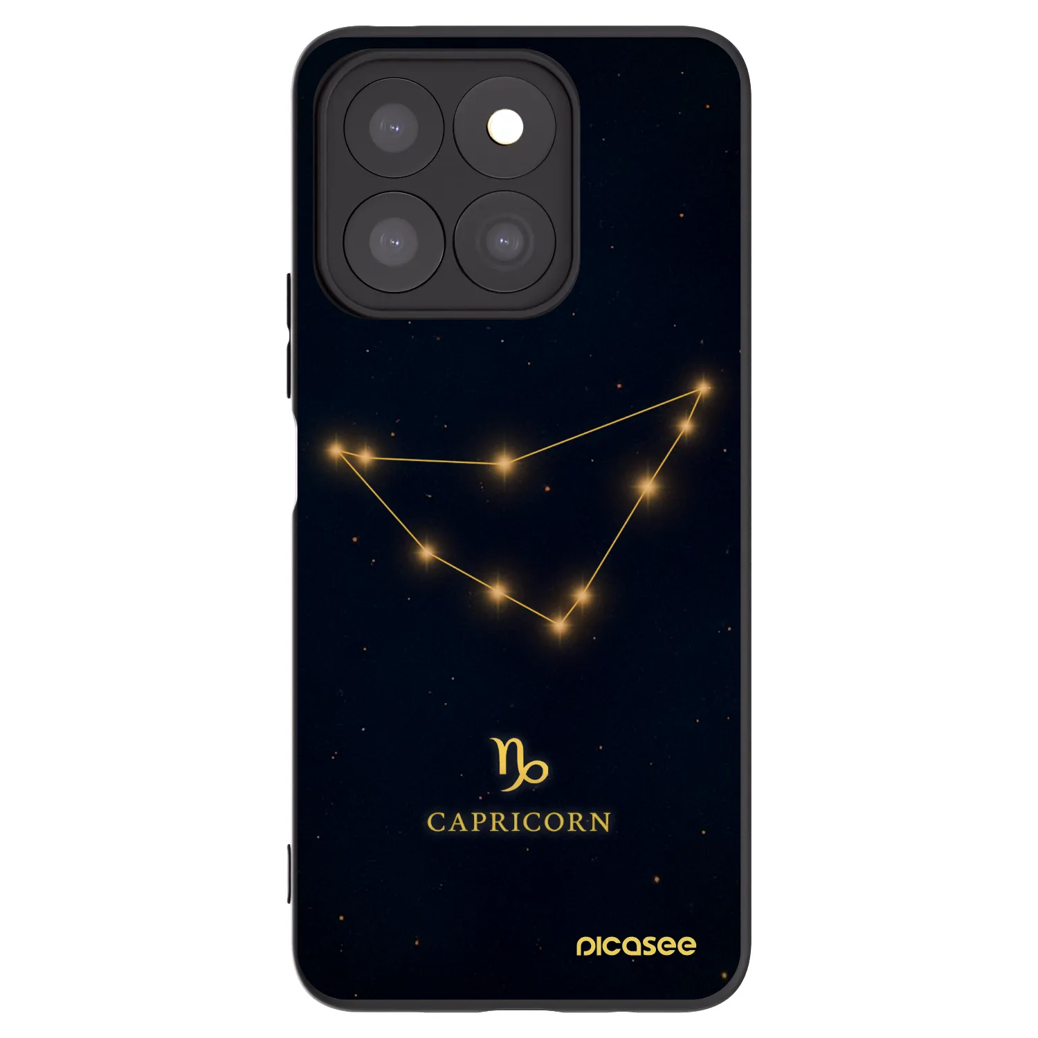Picasee silikonový černý obal pro Honor X8b - CAPRICORN