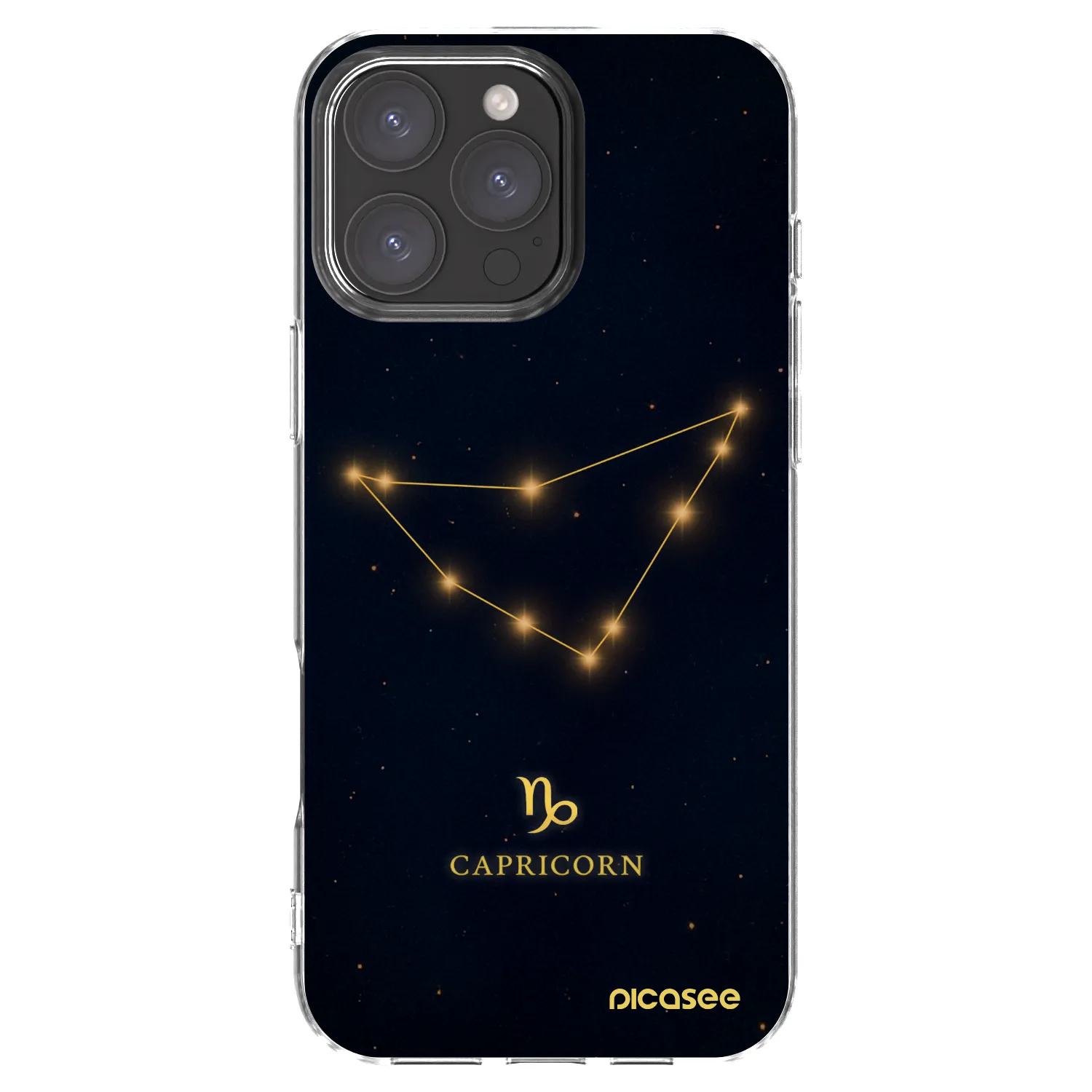 Picasee silikonový průhledný obal pro Apple iPhone 16 Pro Max - CAPRICORN