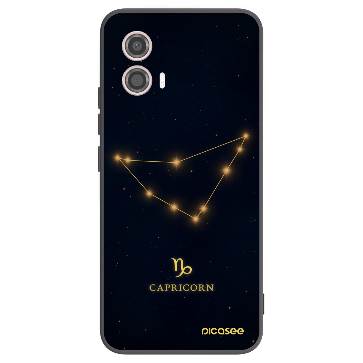 Picasee silikonový černý obal pro Motorola Moto G53 5G - CAPRICORN
