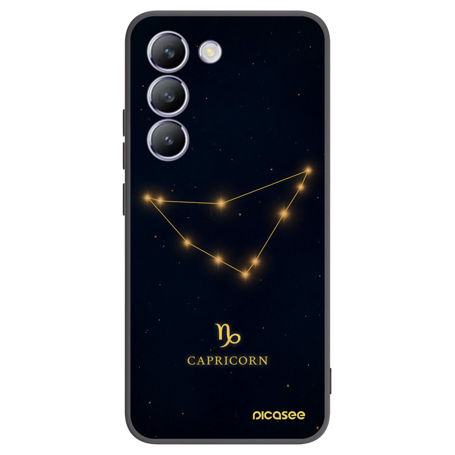 Picasee silikonový černý obal pro Vivo V40 SE 5G - CAPRICORN