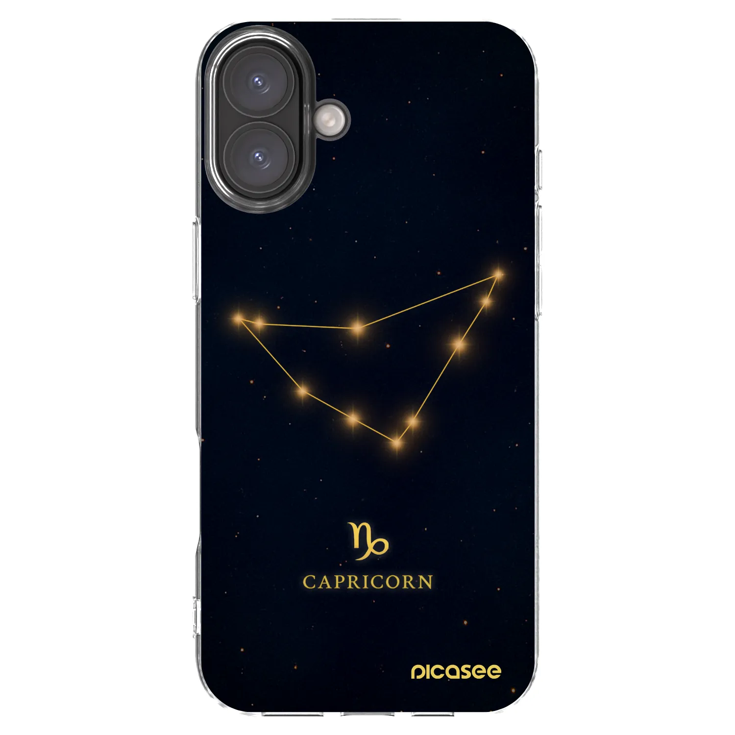 Picasee silikonový průhledný obal pro Apple iPhone 16 Plus - CAPRICORN