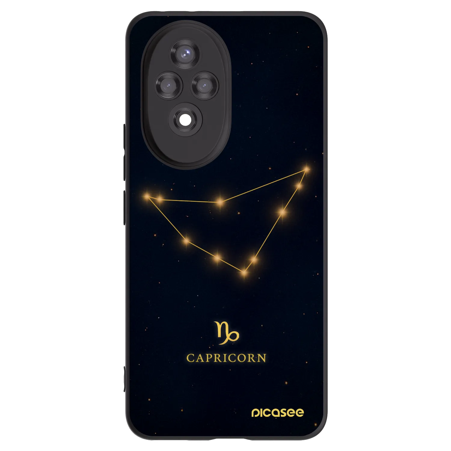 Picasee silikonový černý obal pro Honor 200 5G - CAPRICORN