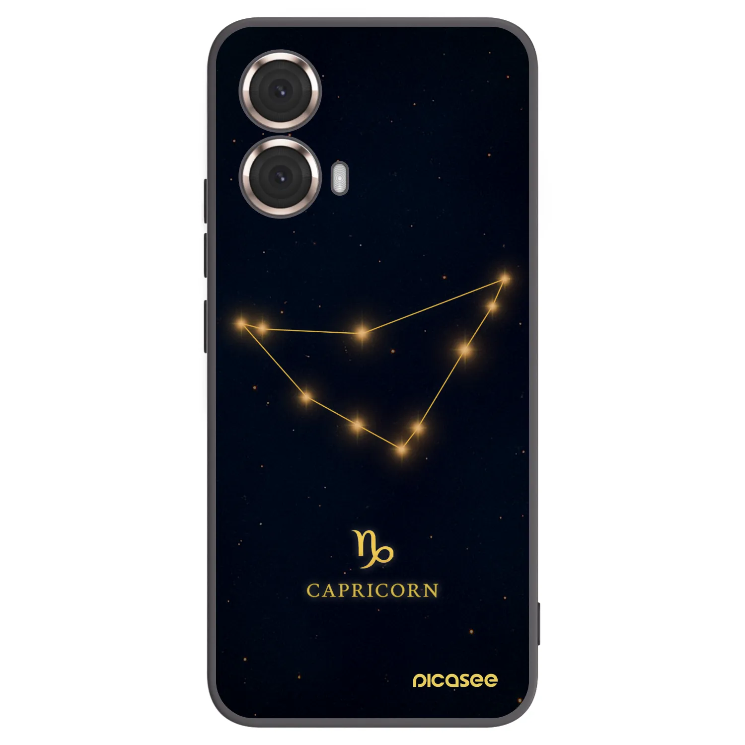 Picasee silikonový černý obal pro Motorola Moto G85 - CAPRICORN