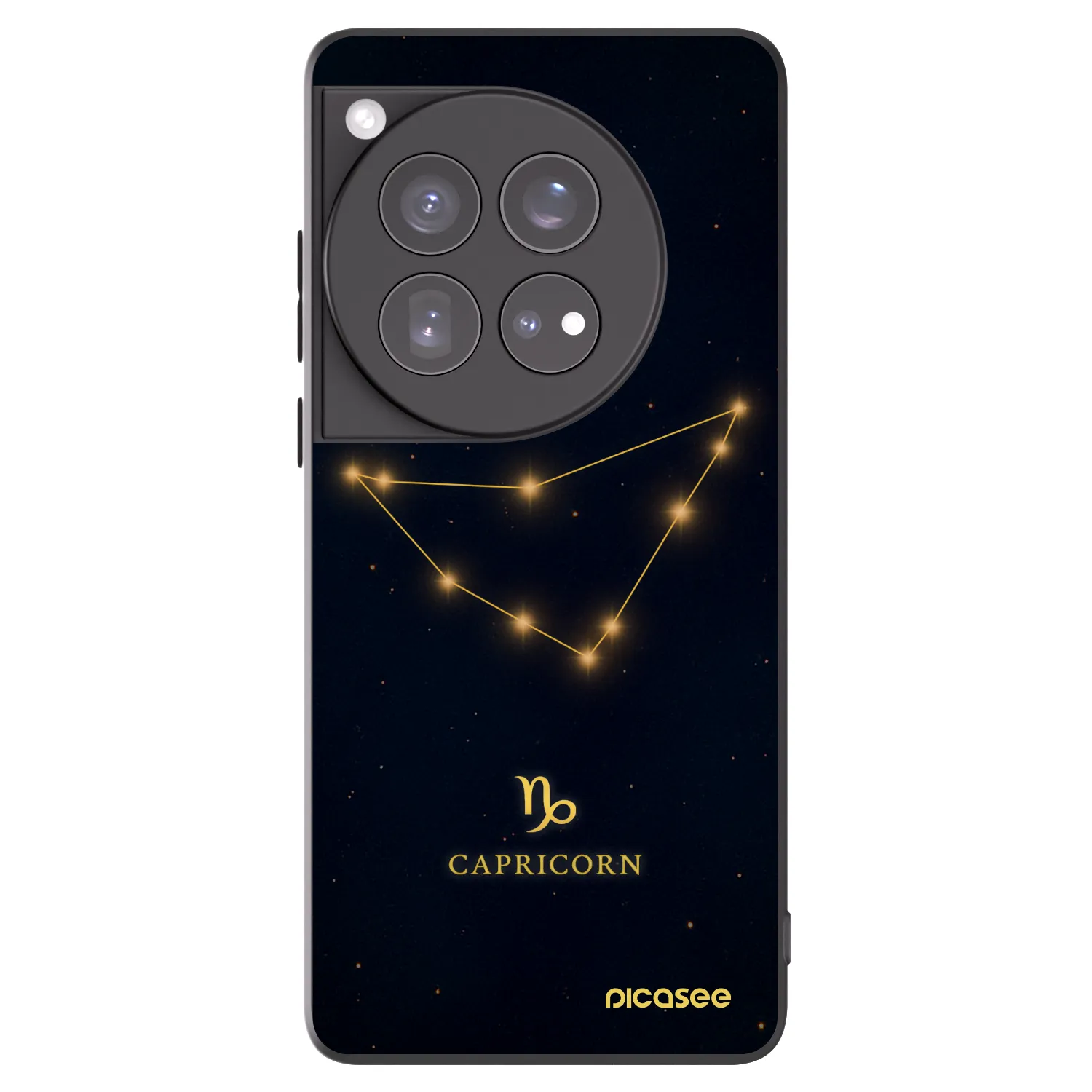 Picasee silikonový černý obal pro OnePlus 12 5G - CAPRICORN