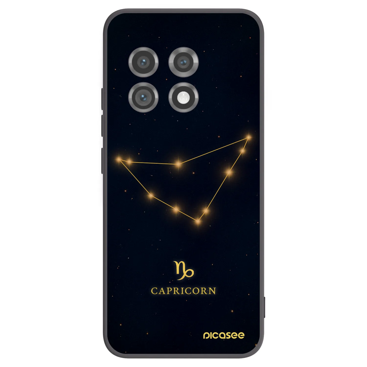 Picasee silikonový černý obal pro OnePlus 11 5G - CAPRICORN