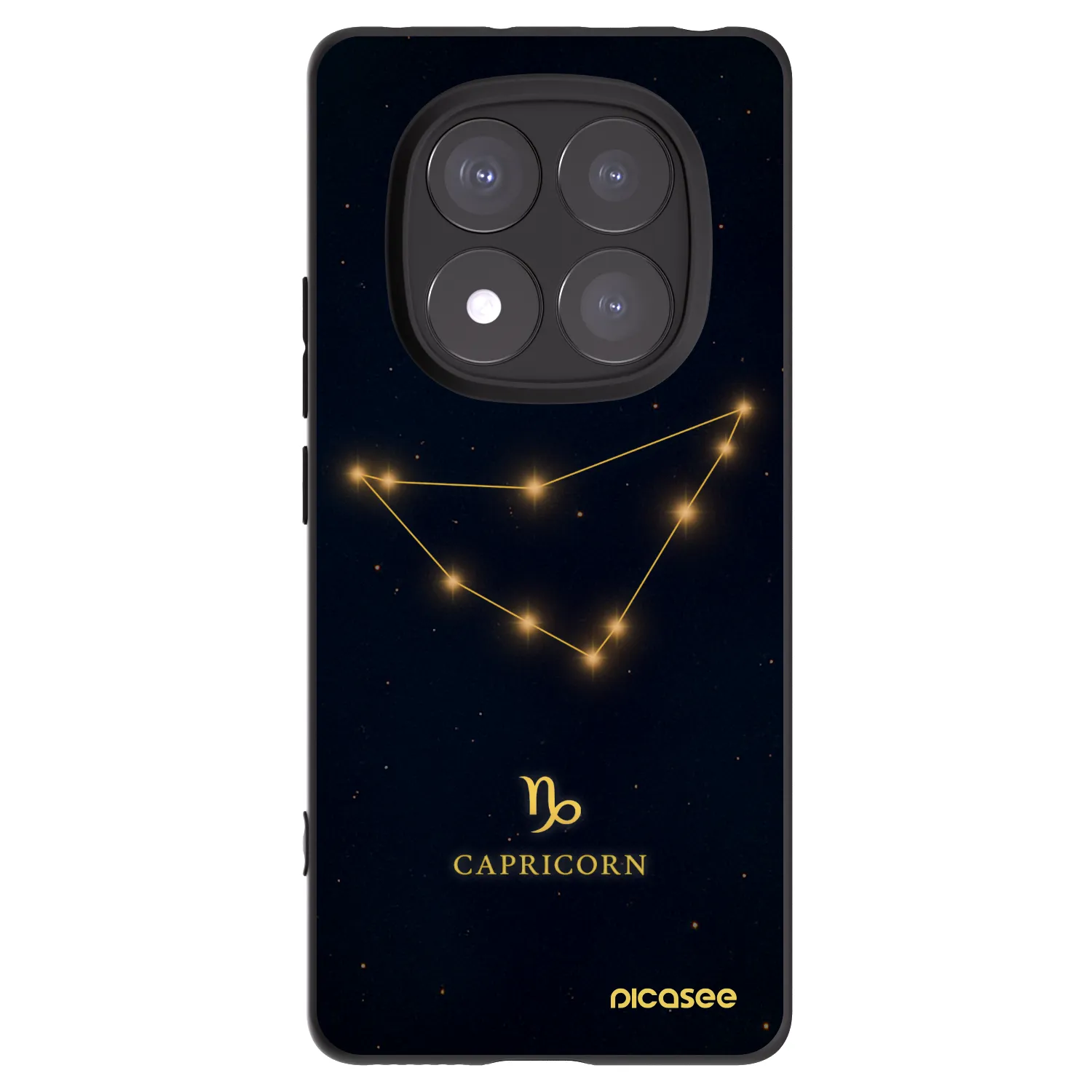 Picasee silikonový černý obal pro Xiaomi Redmi Note 14 Pro 5G - CAPRICORN