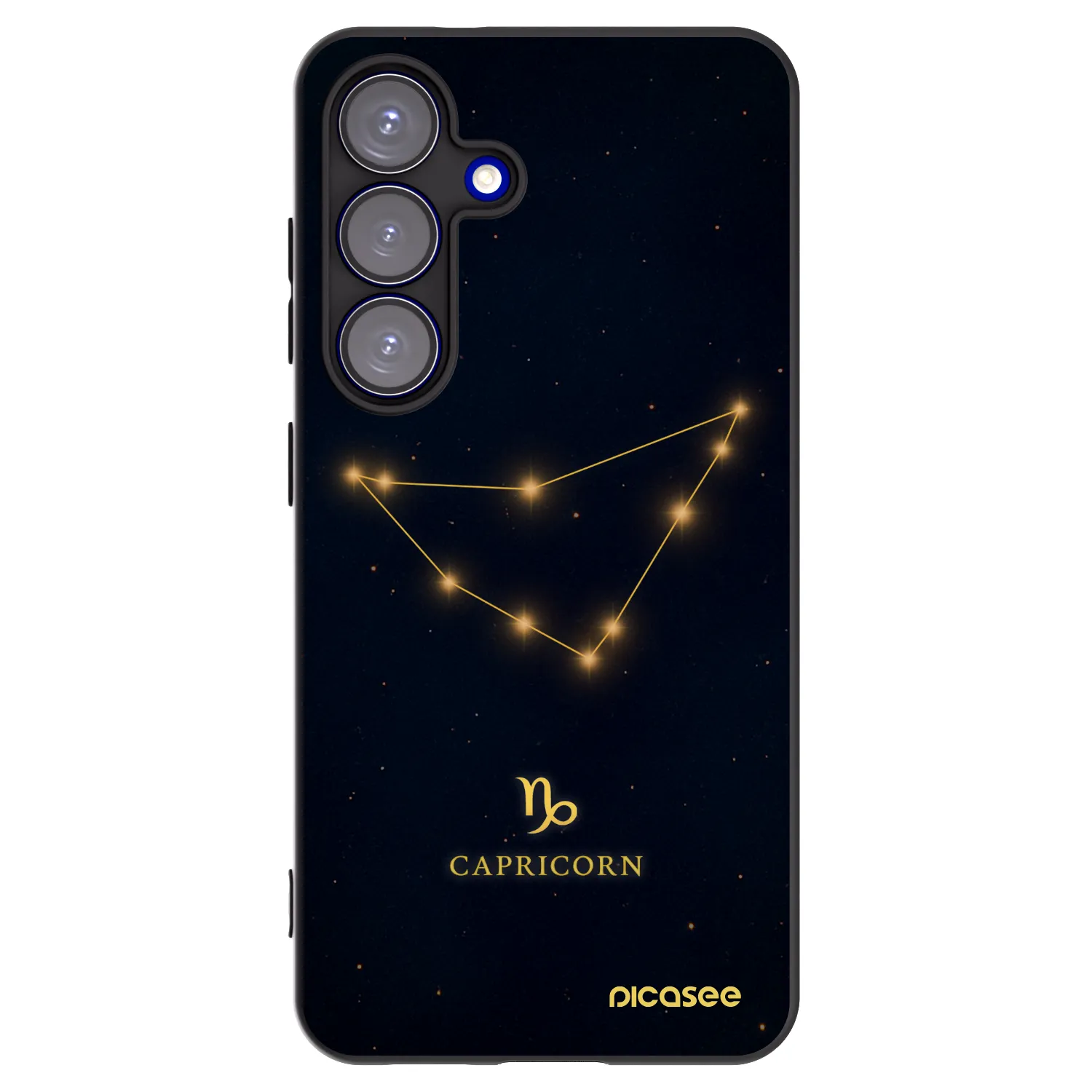Picasee silikonový černý obal pro Samsung Galaxy S25 5G - CAPRICORN