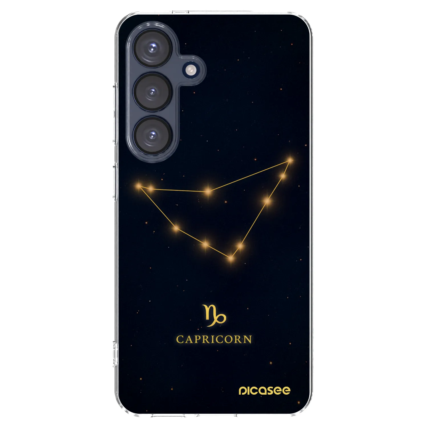 Picasee silikonový průhledný obal pro Samsung Galaxy S25 5G - CAPRICORN