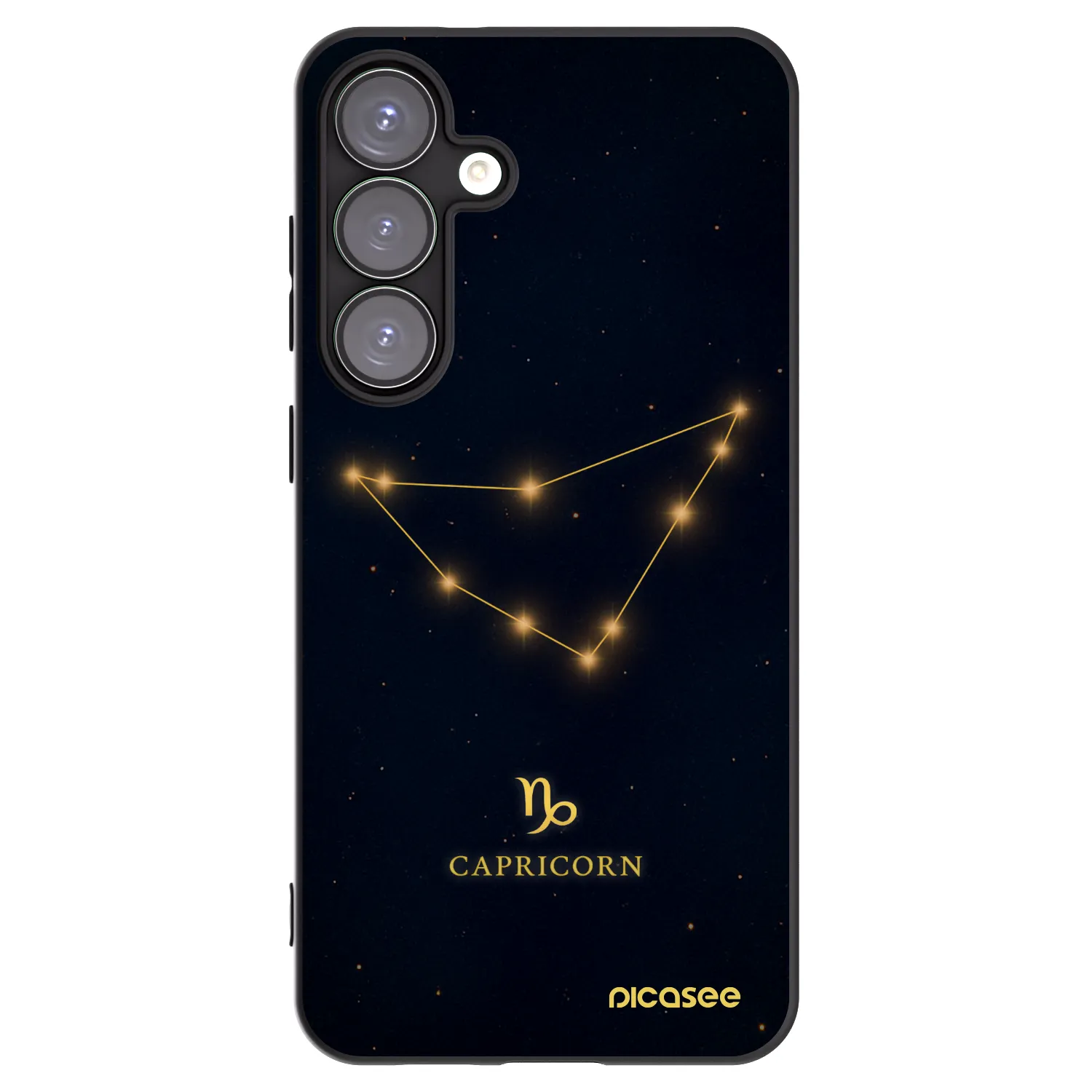 Picasee silikonový černý obal pro Samsung Galaxy S25+ 5G - CAPRICORN