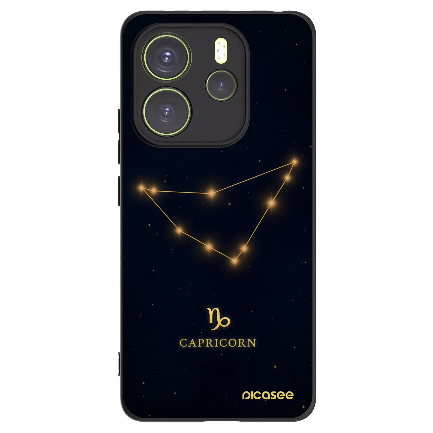 Picasee silikonový černý obal pro Xiaomi Redmi Note 14 4G - CAPRICORN