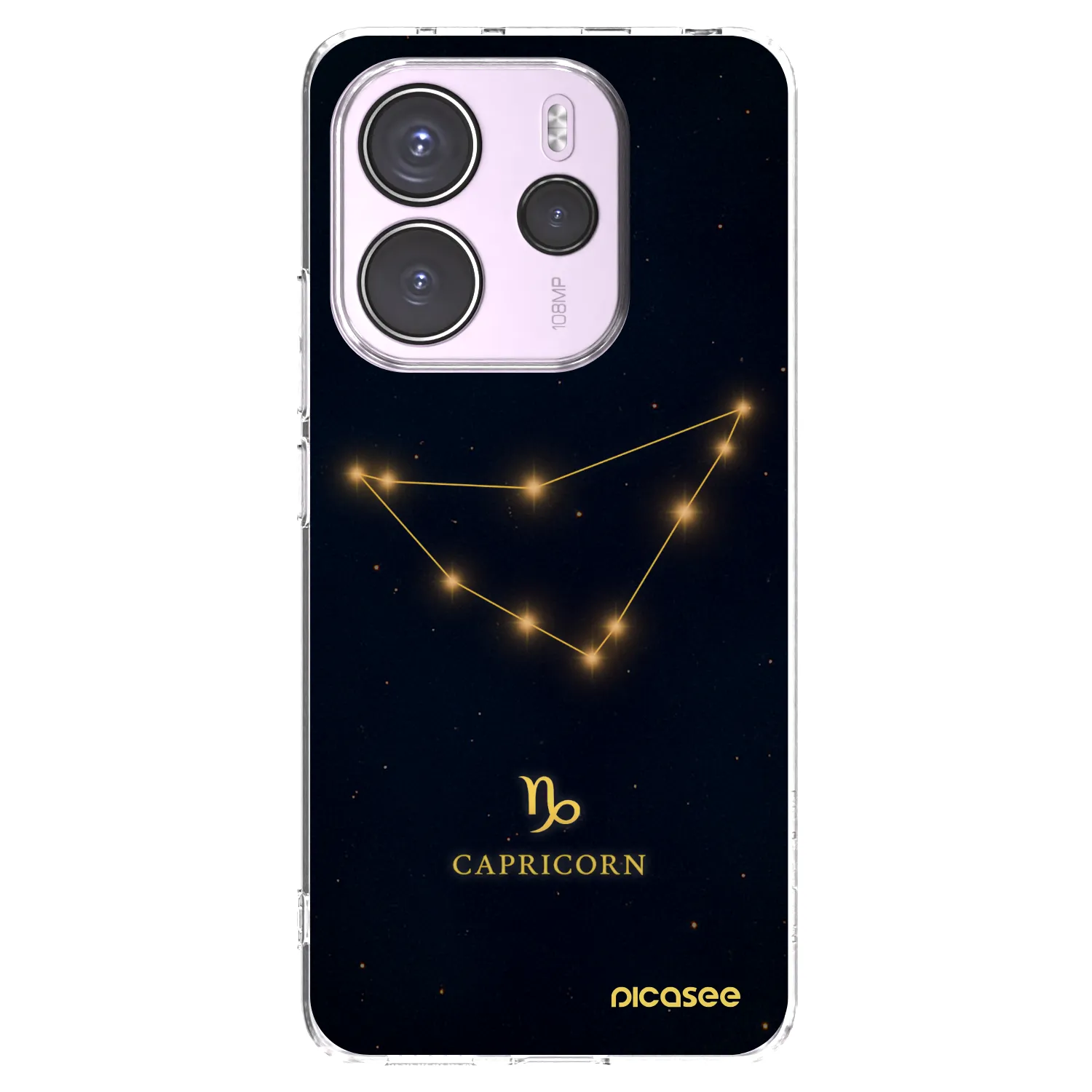 Picasee silikonový průhledný obal pro Xiaomi Redmi Note 14 4G - CAPRICORN
