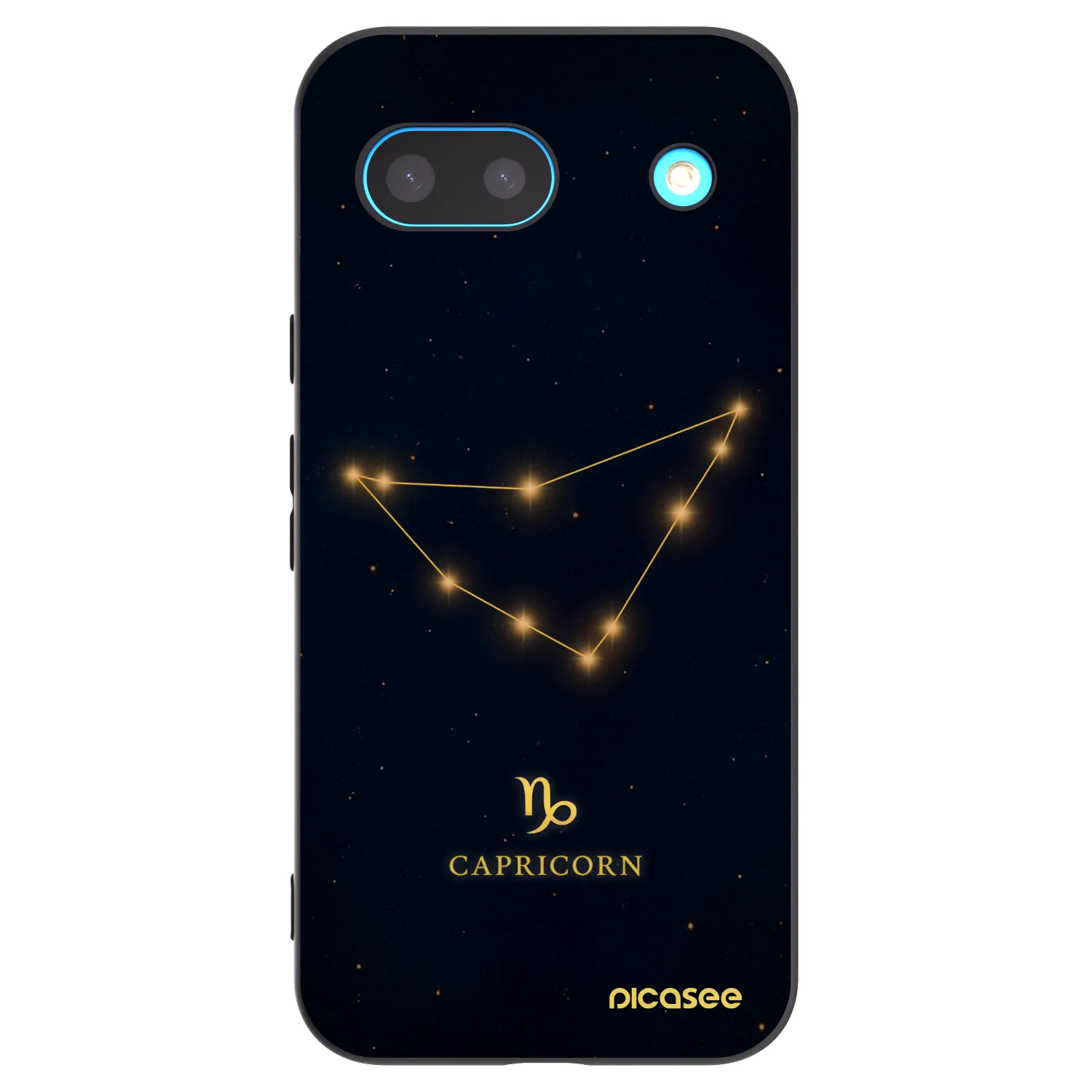 Picasee silikonový černý obal pro Google Pixel 8 - CAPRICORN