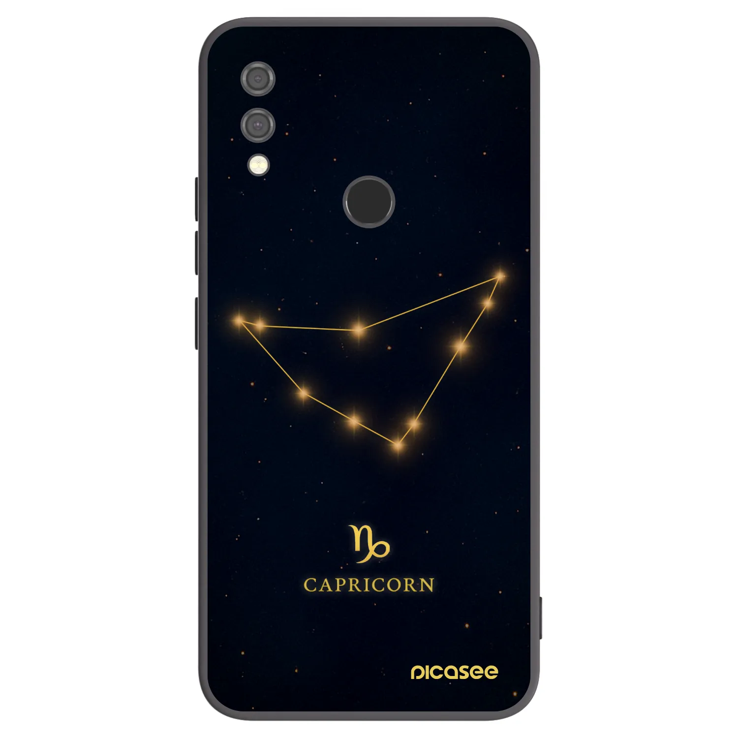 Picasee silikonový černý obal pro Xiaomi Redmi Note 7 - CAPRICORN