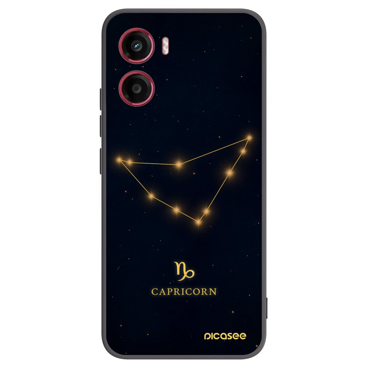Picasee silikonový černý obal pro Motorola Moto G05 - CAPRICORN