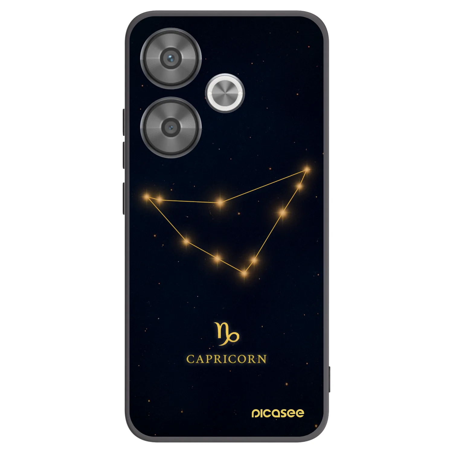 Picasee silikonový černý obal pro Xiaomi Poco F6 - CAPRICORN