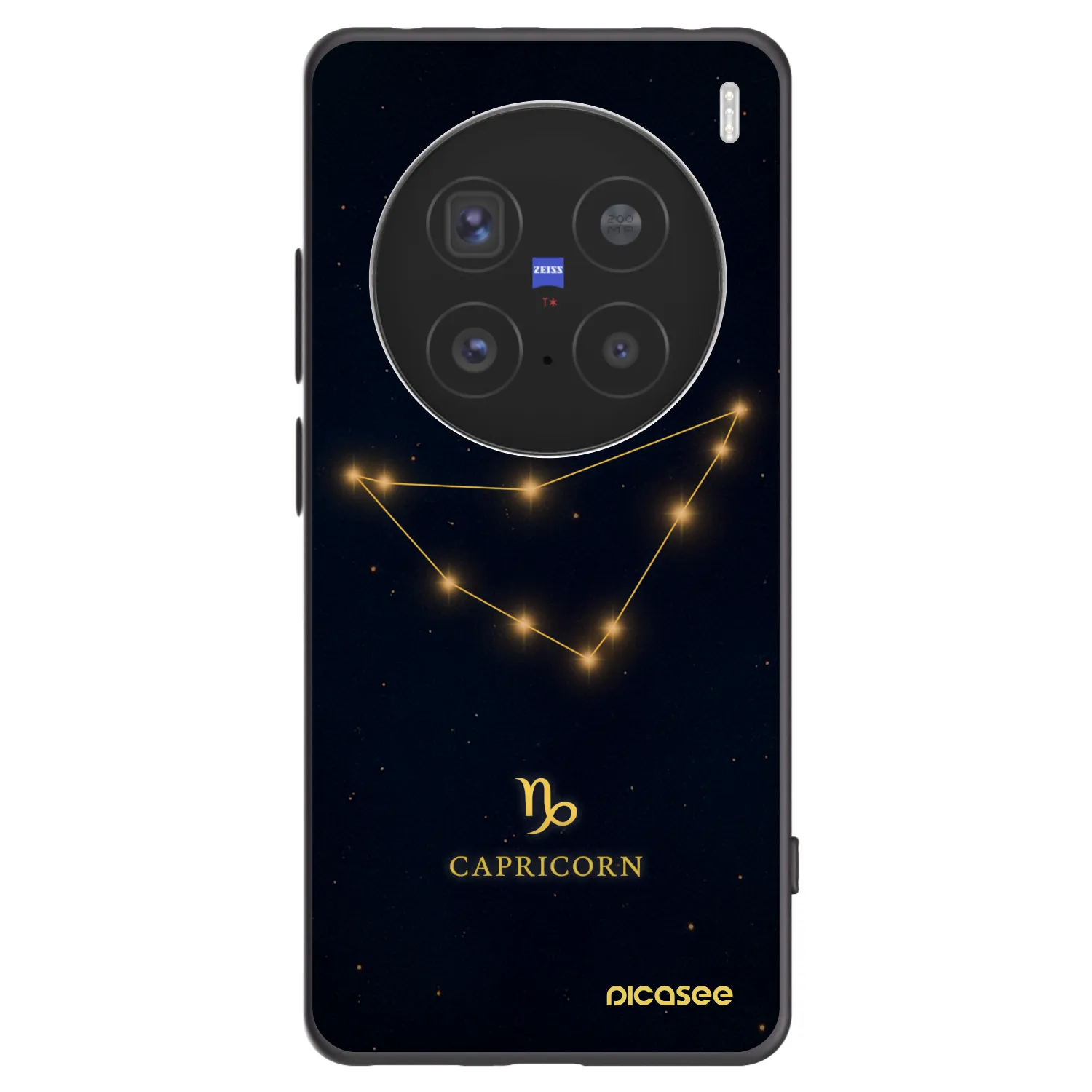 Picasee silikonový černý obal pro Vivo X200 Pro - CAPRICORN