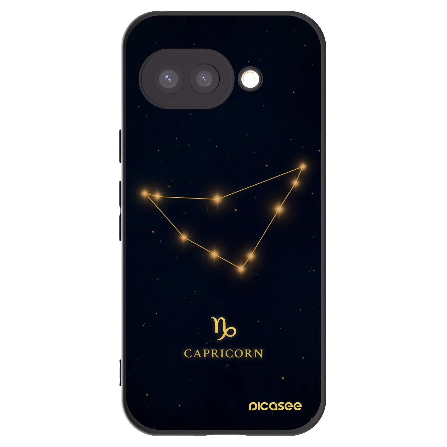 Picasee silikonový černý obal pro Google Pixel 9a - CAPRICORN