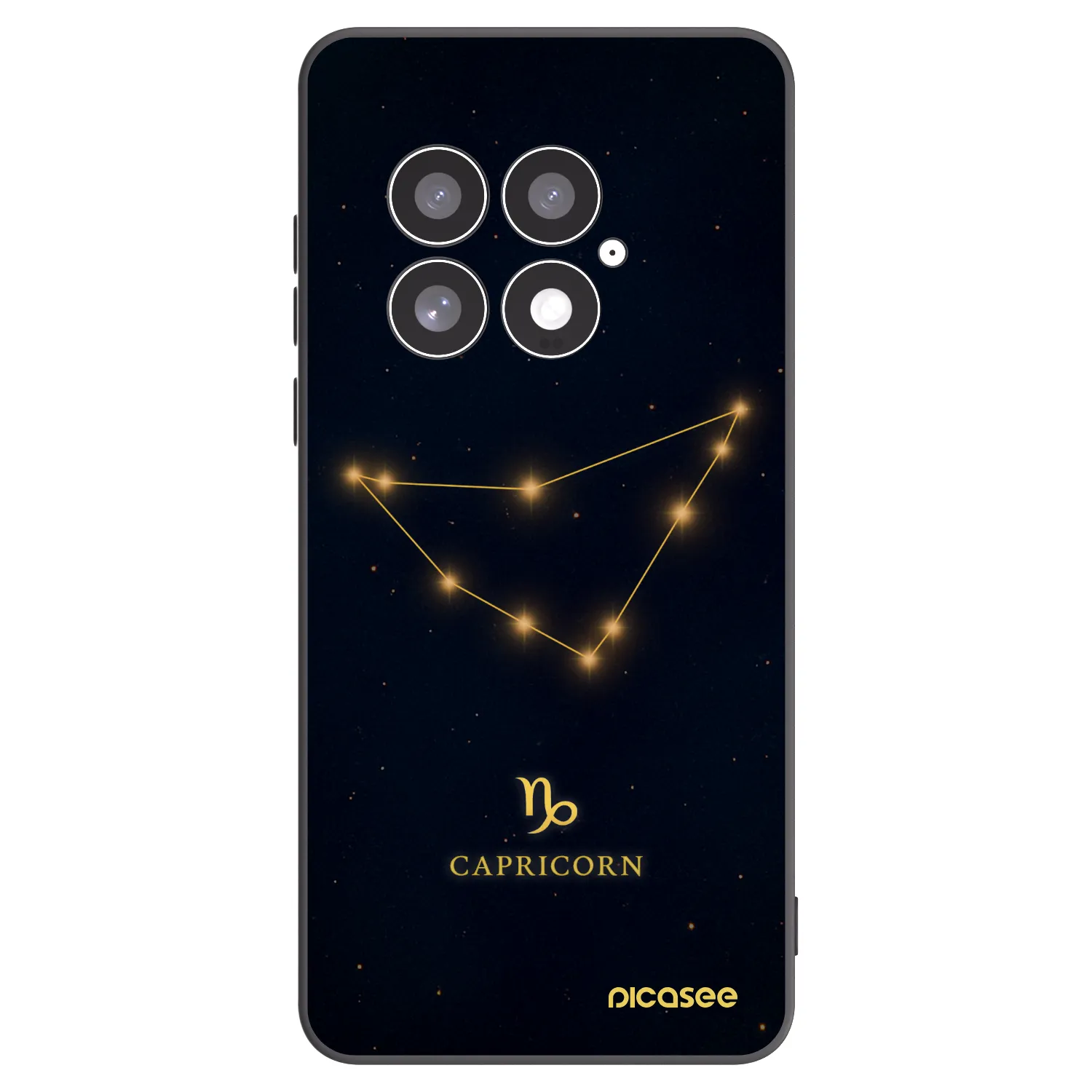 Picasee silikonový černý obal pro OnePlus 13 5G - CAPRICORN