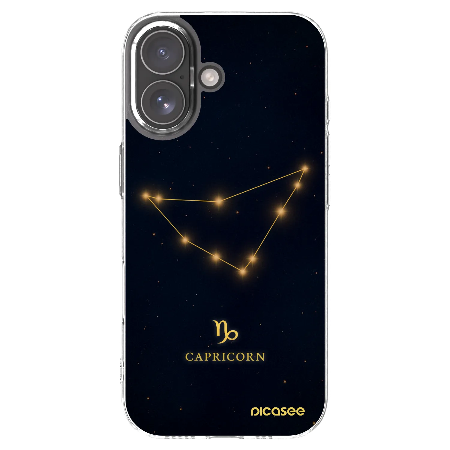 Picasee silikonový průhledný obal pro Apple iPhone 17 - CAPRICORN