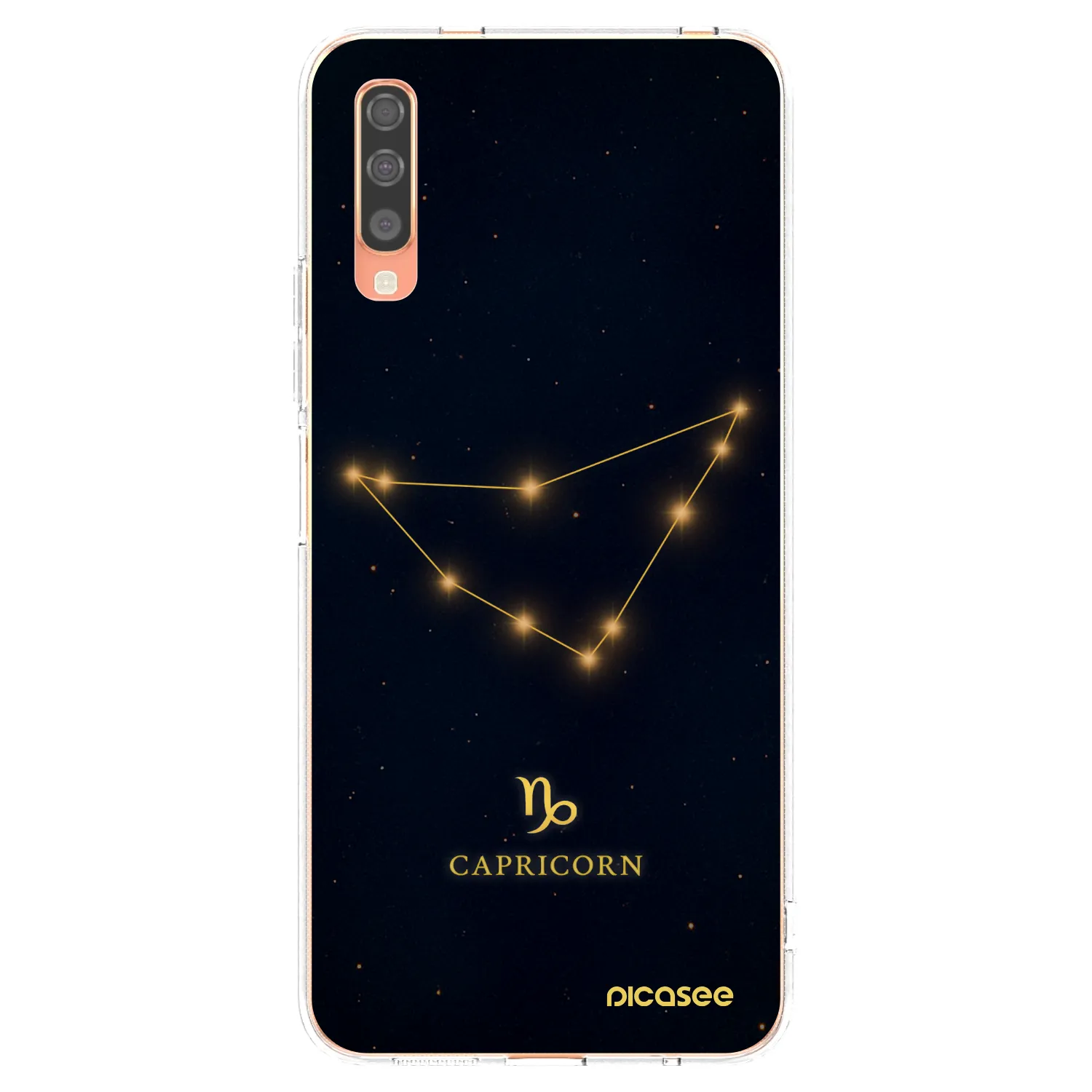 Picasee silikonový průhledný obal pro Samsung Galaxy A70 A705F - CAPRICORN