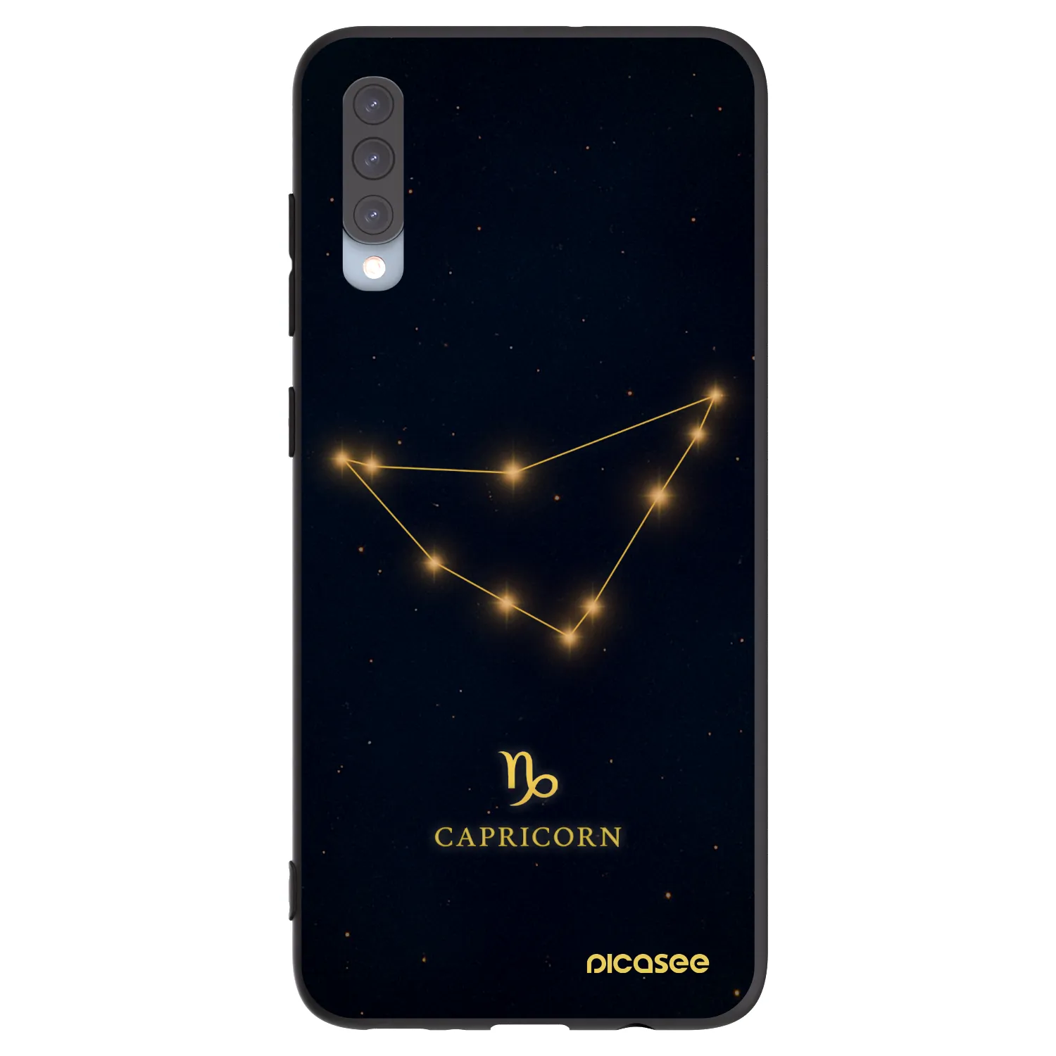 Picasee silikonový černý obal pro Samsung Galaxy A70 A705F - CAPRICORN
