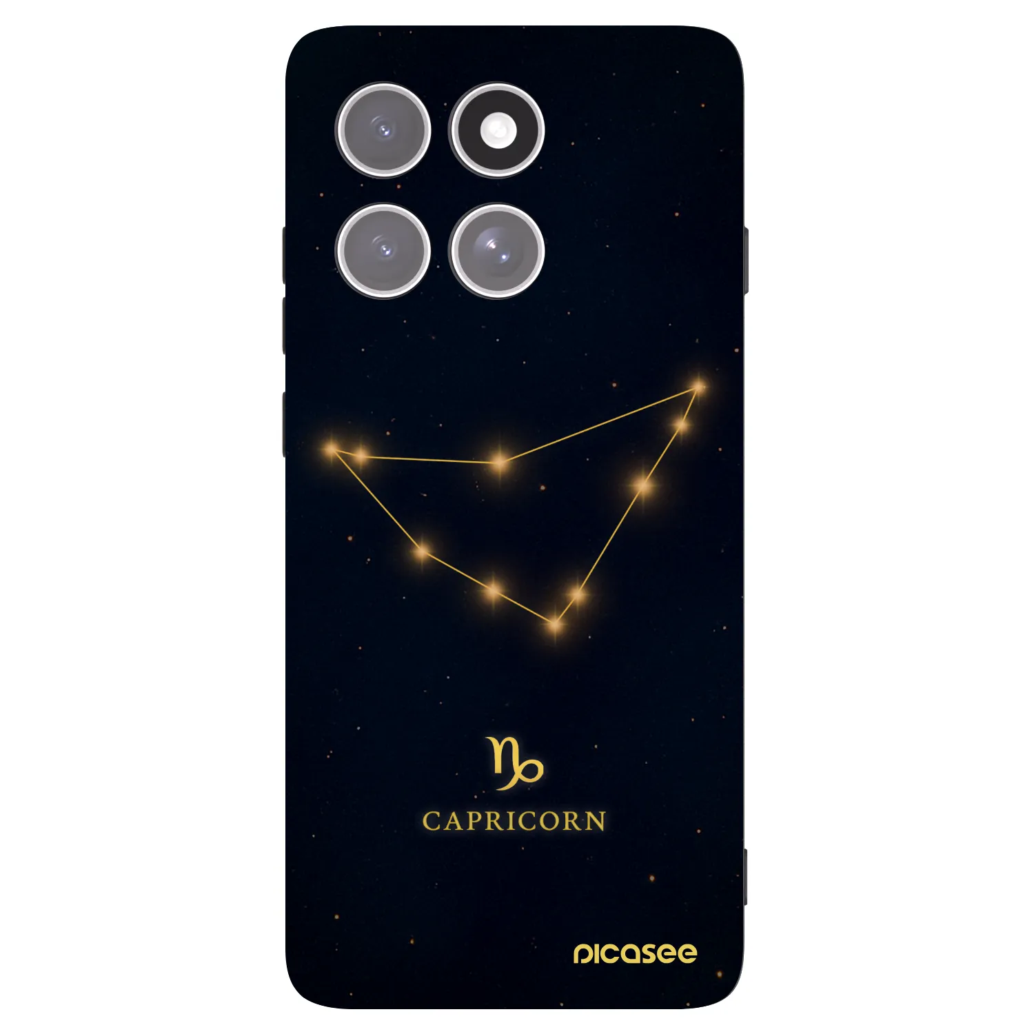 Picasee silikonový černý obal pro Motorola Edge 60 Pro - CAPRICORN