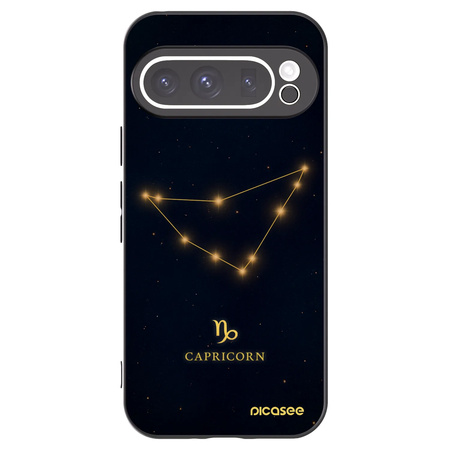 Picasee silikonový černý obal pro Google Pixel 9 Pro XL - CAPRICORN