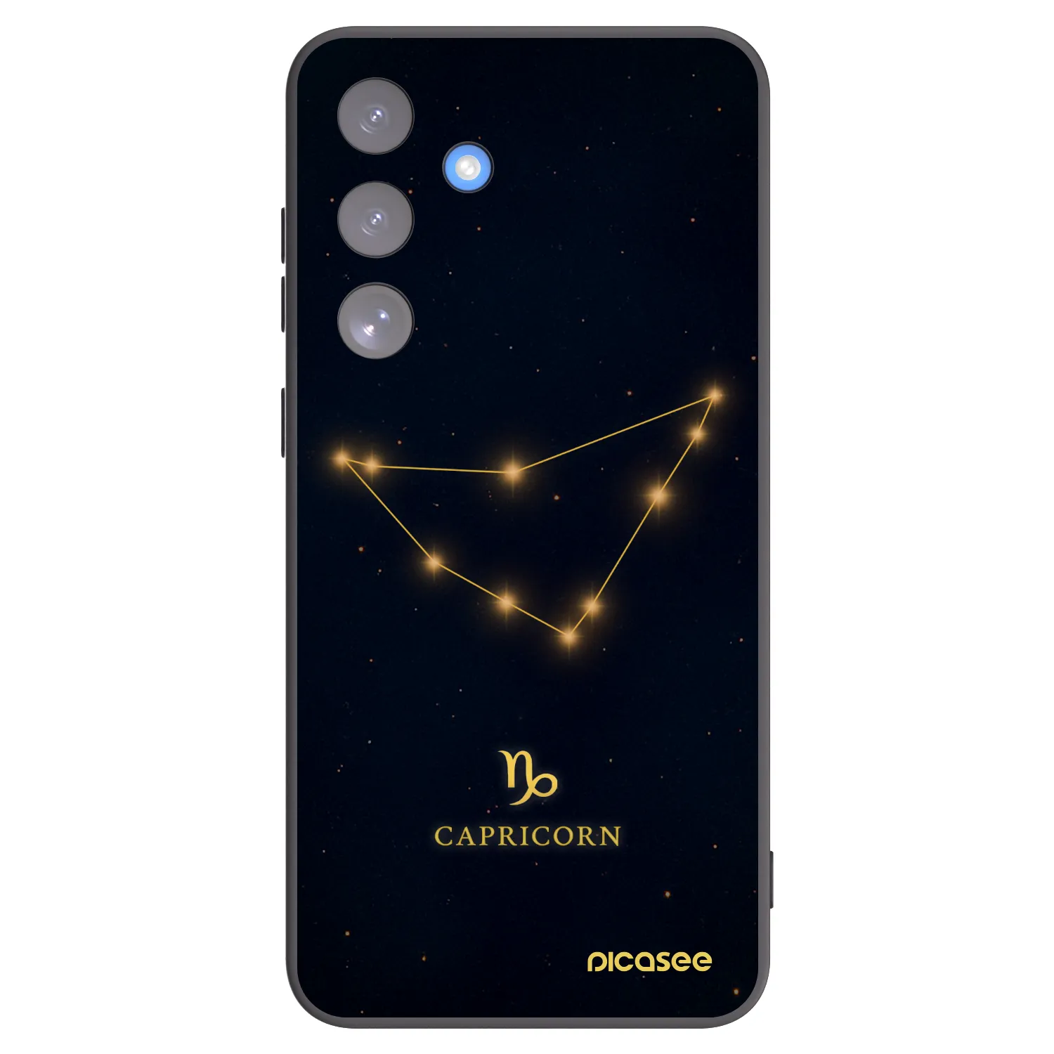 Picasee silikonový černý obal pro Samsung Galaxy S25 FE 5G - CAPRICORN