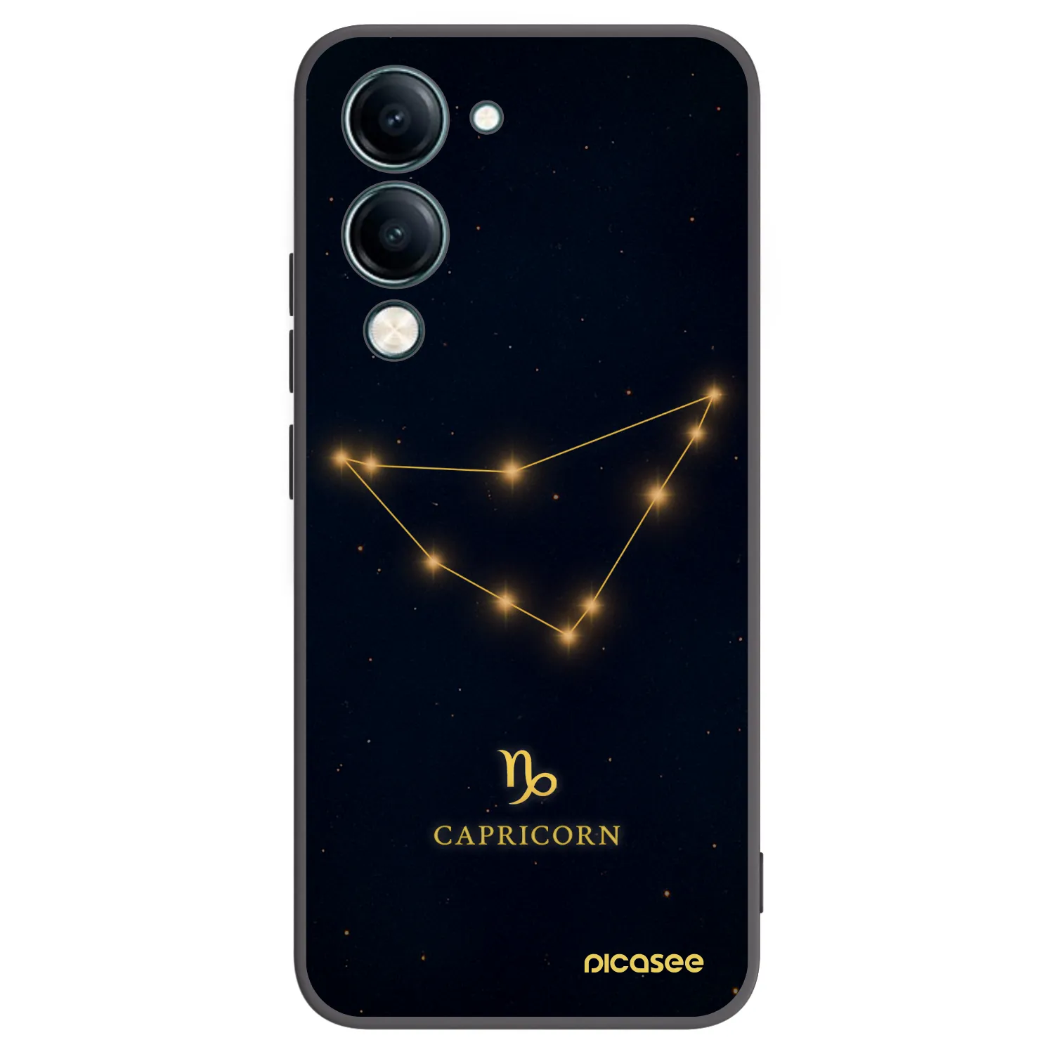 Picasee silikonový černý obal pro Vivo Y29s 5G - CAPRICORN