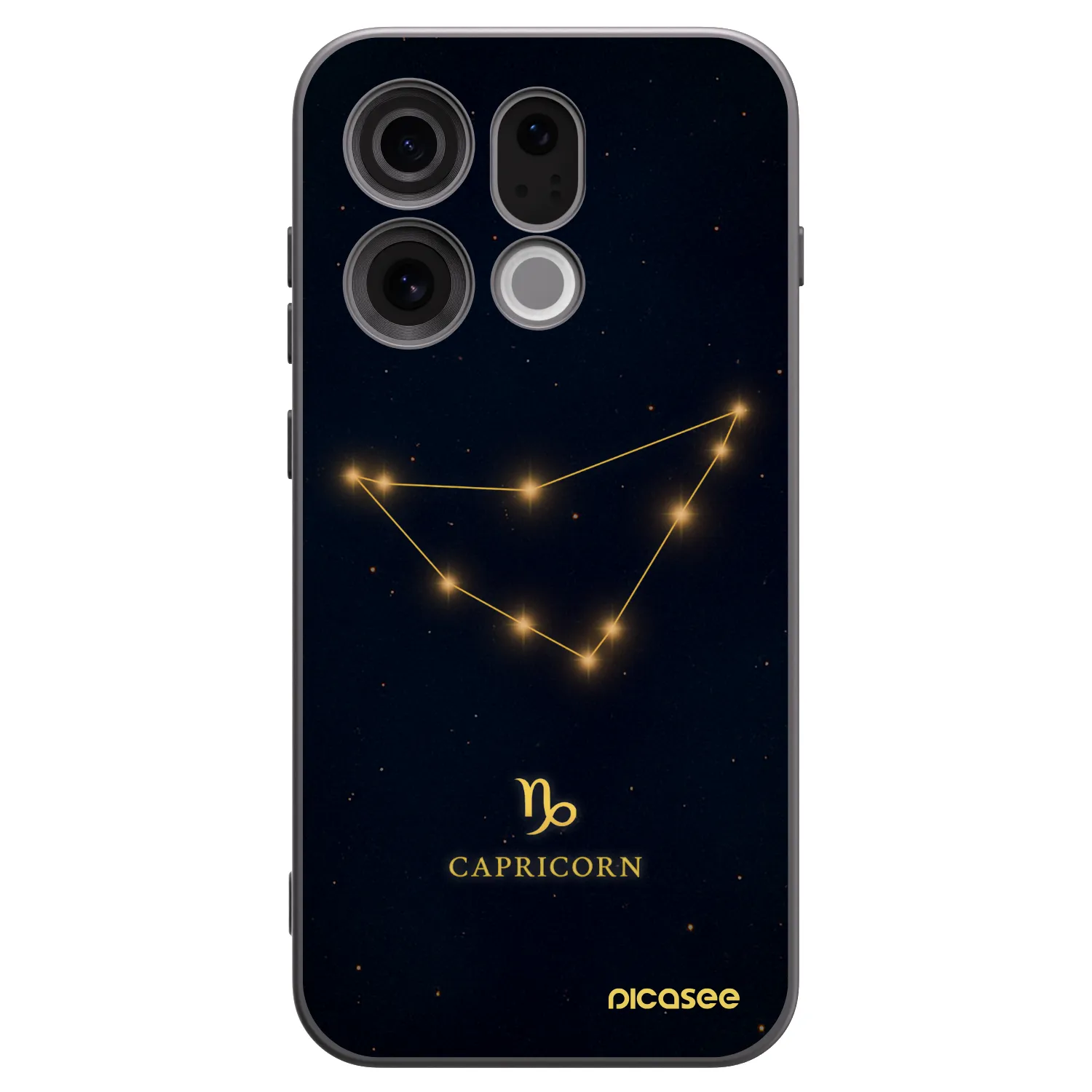 Picasee silikonový černý obal pro OPPO Find X9 - CAPRICORN