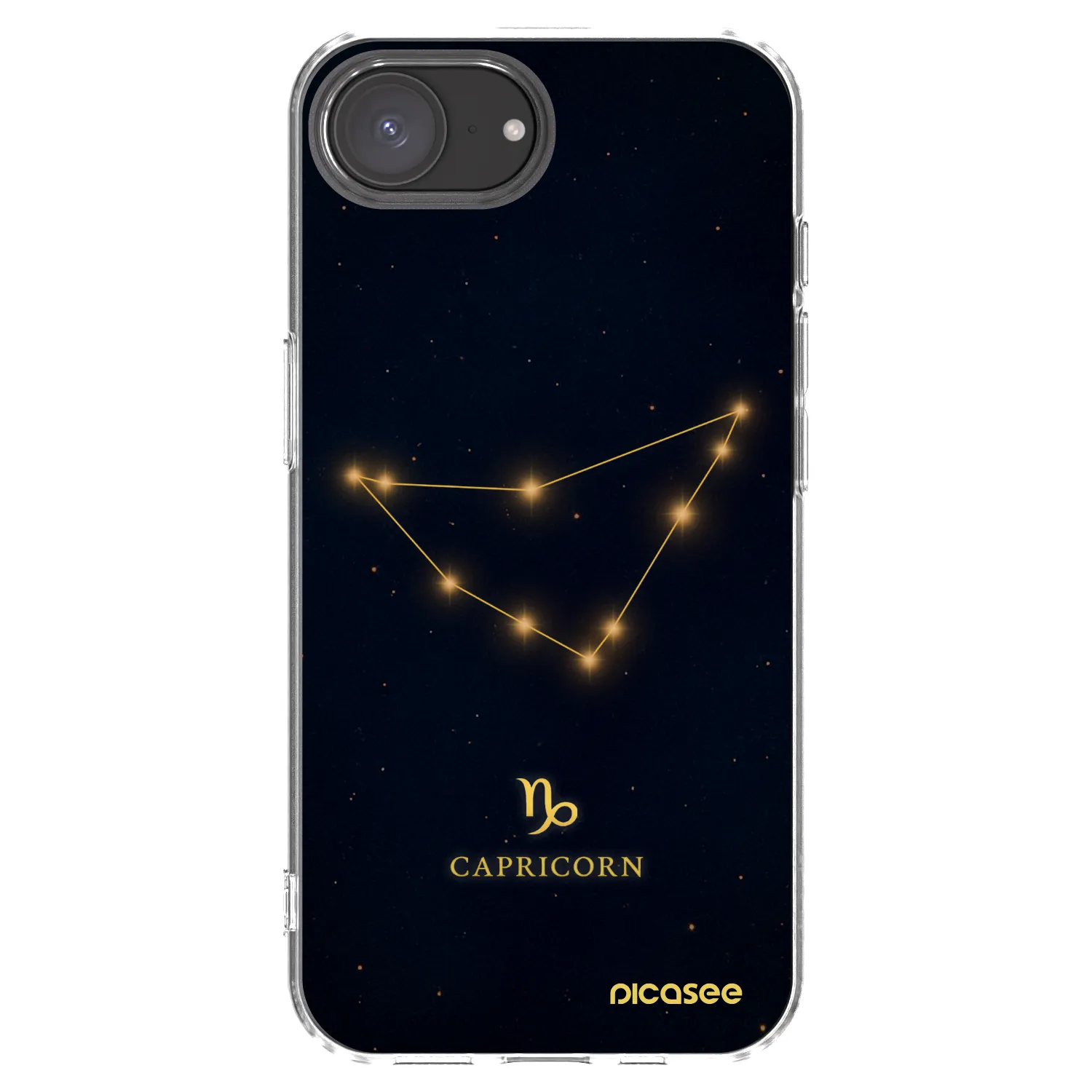 Picasee silikonový průhledný obal pro Apple iPhone 17e - CAPRICORN