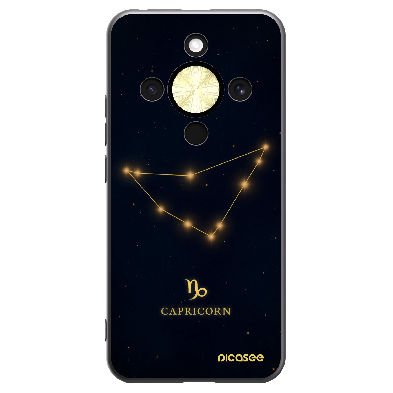 Picasee silikonový černý obal pro Honor Magic8 Lite 5G - CAPRICORN