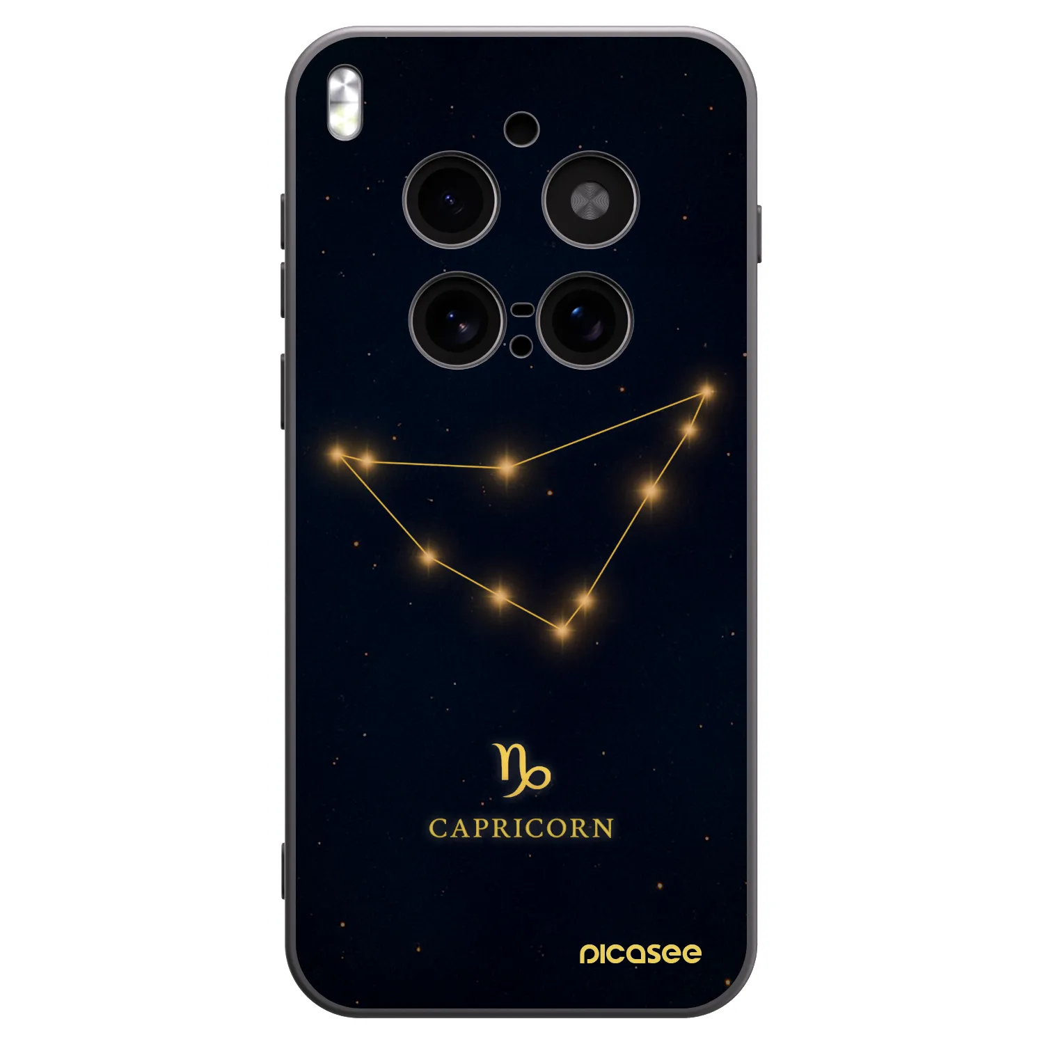 Picasee silikonový černý obal pro Vivo X300 Pro - CAPRICORN